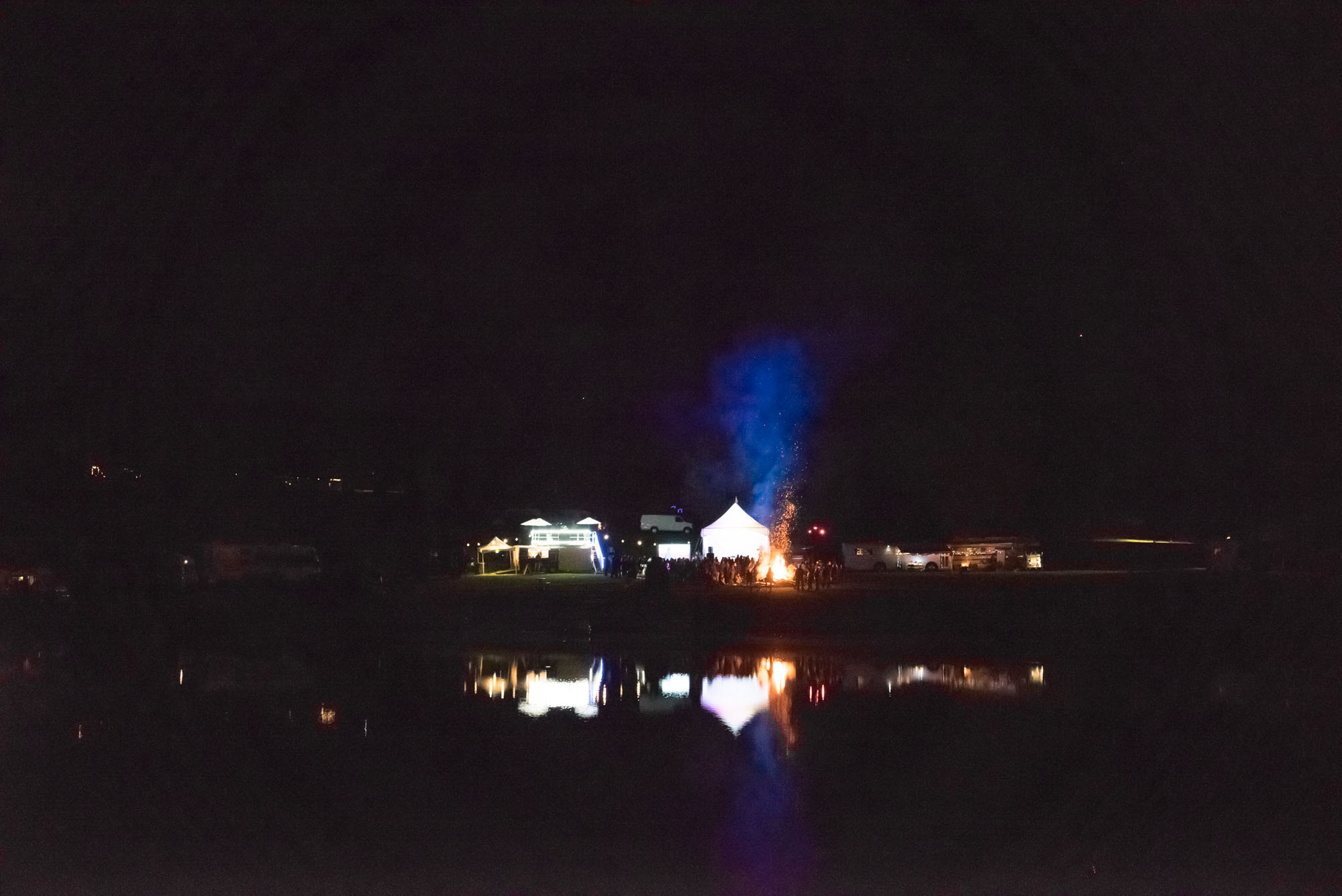 El Campo at night