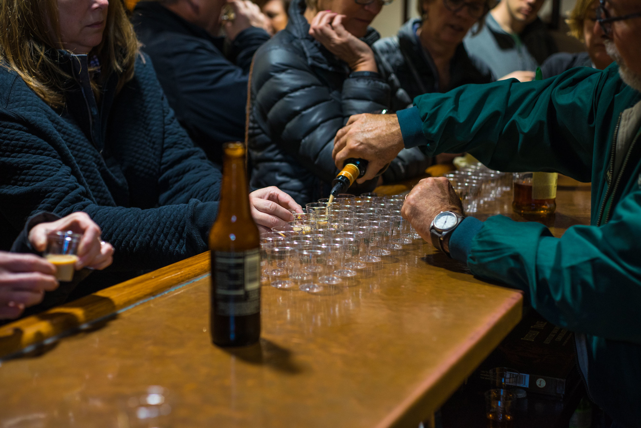Taste test at Buffalo Trace