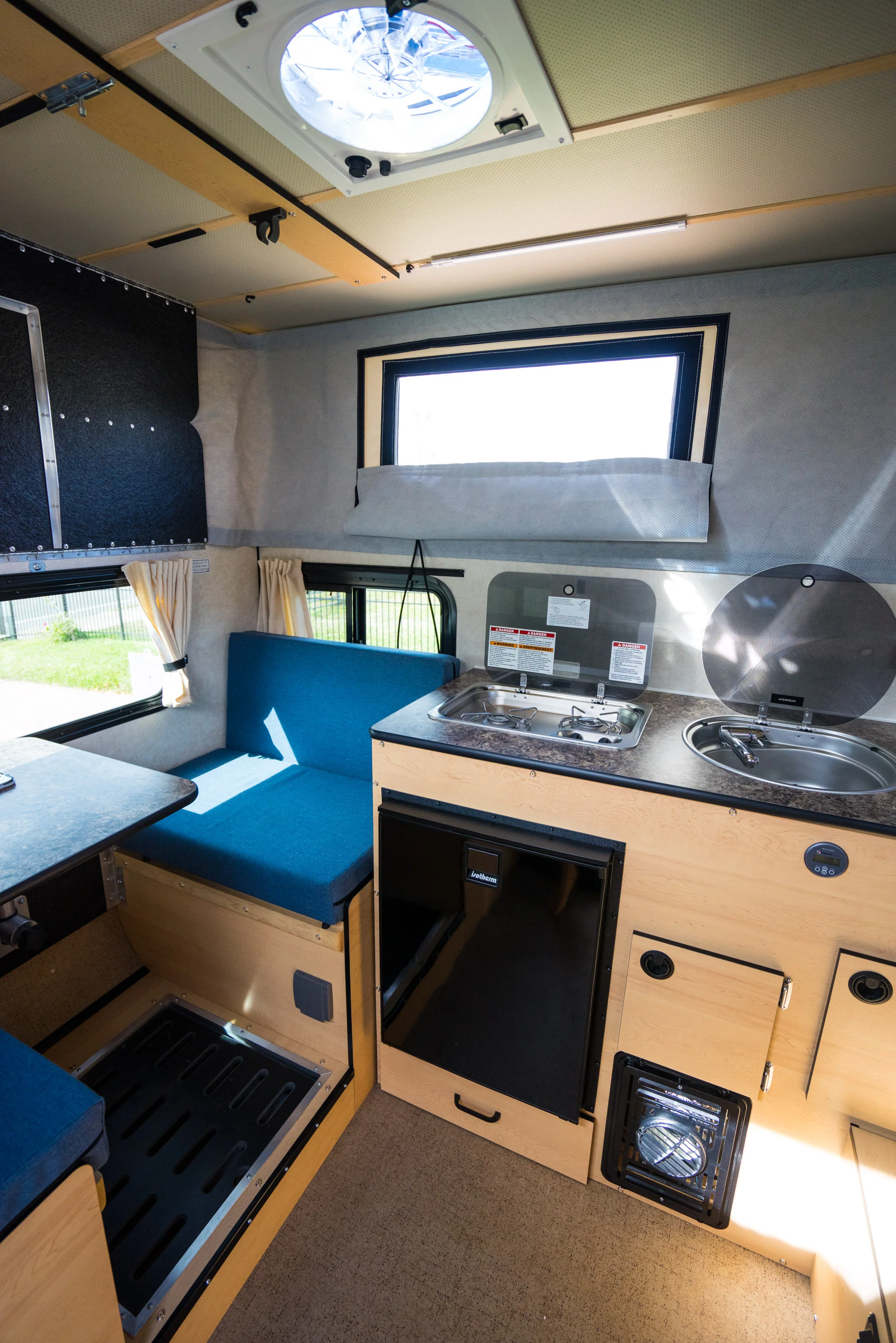 View looking towards the back driver side of the camper