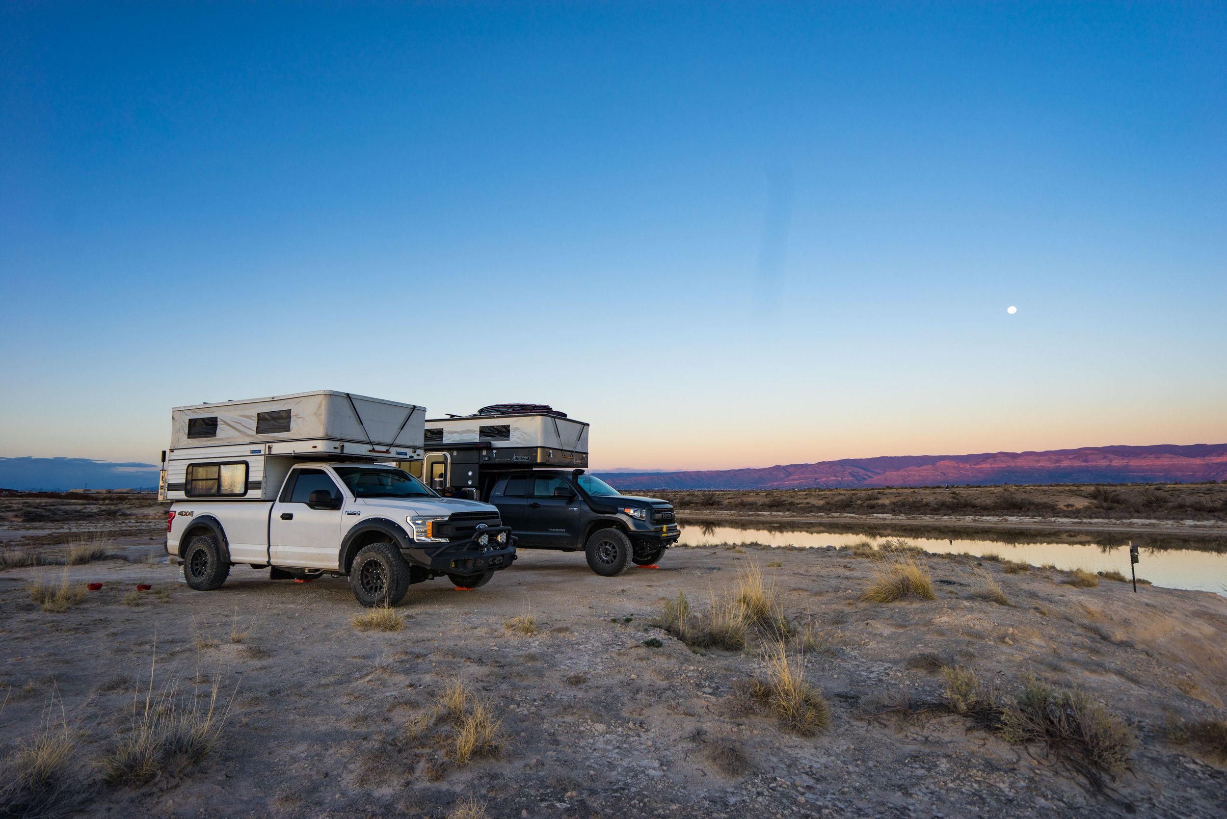 The two Four Wheel Campers camped out together