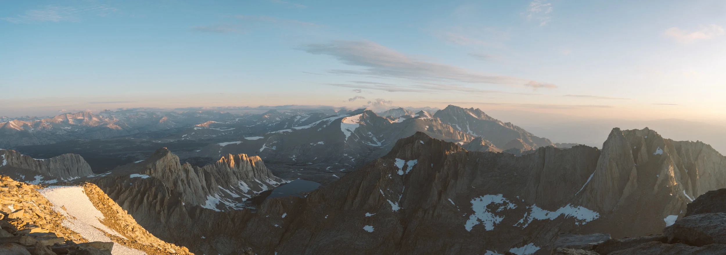 Digital pano from the Summit of Mount Whitney looking north