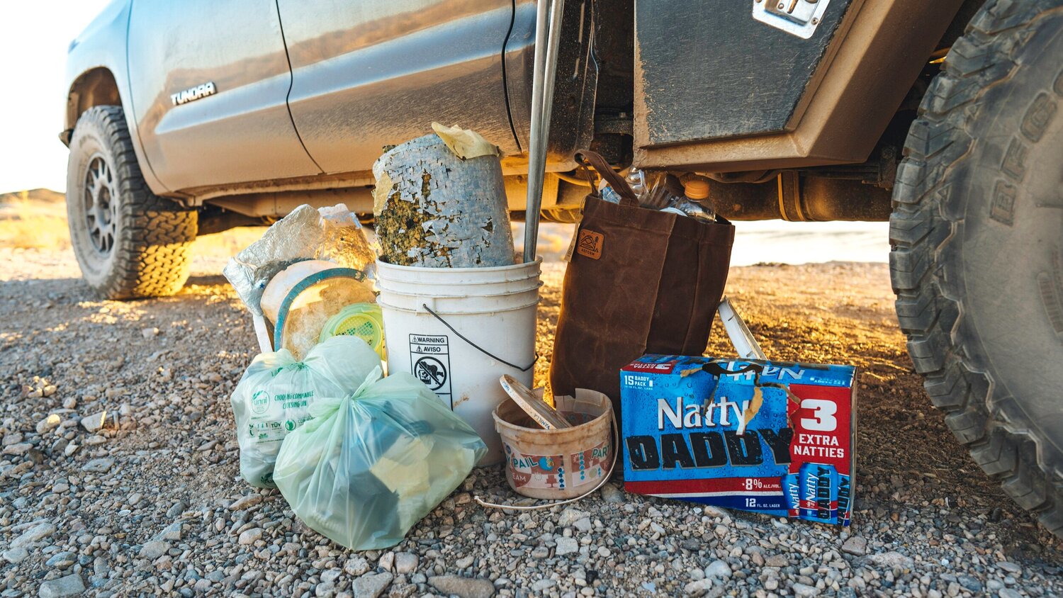 Déchets collectés dans la zone de loisirs nationale de Lake Mead, NV