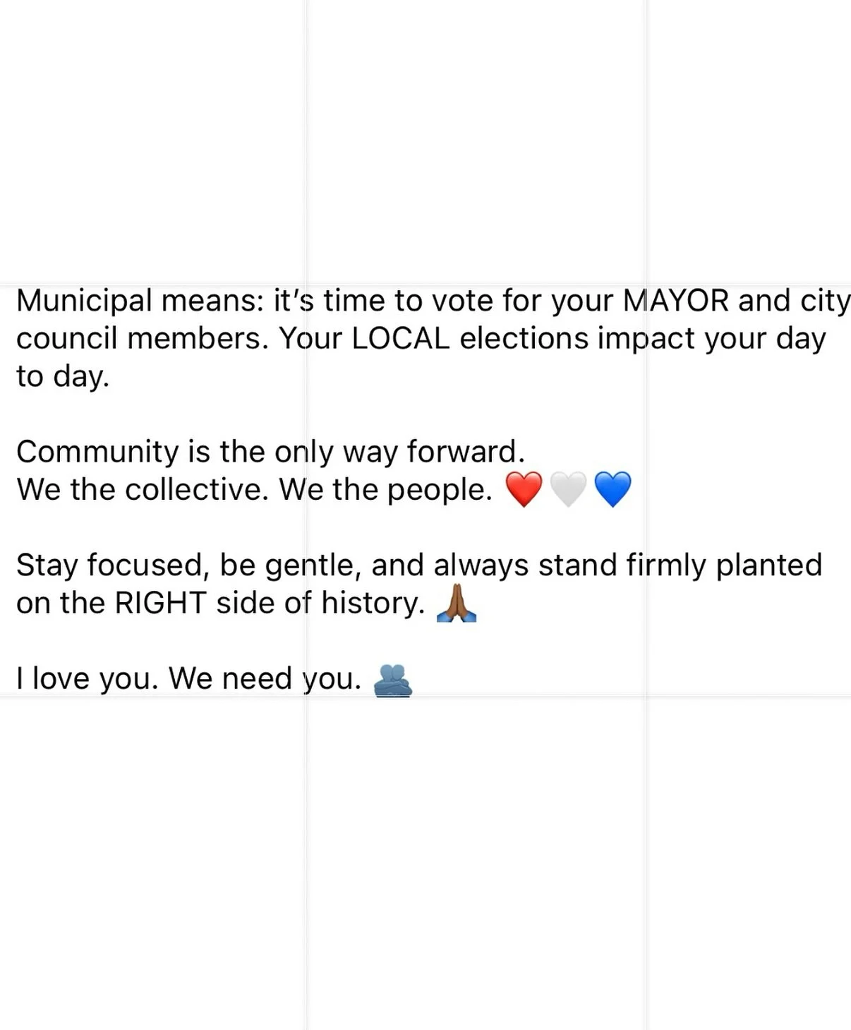 On voting in EVERY election: I want 2025 to be the year everyone works towards learning and UNDERSTANDING how government works. It&rsquo;s a decade later than I would like (ref: the tyrant who slid back in 😒) but if we want to fight against the rise