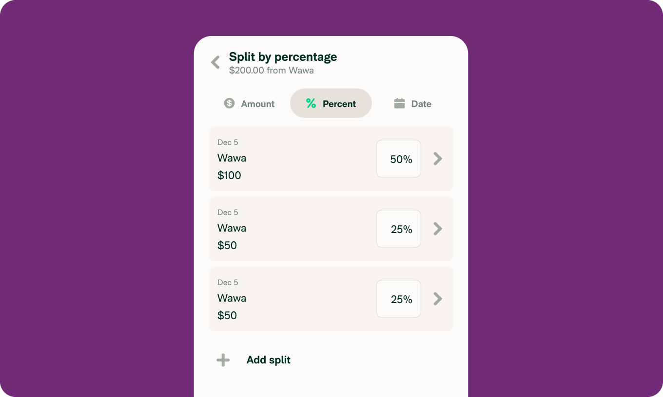 Now you can split expenses by percentage on Expensify