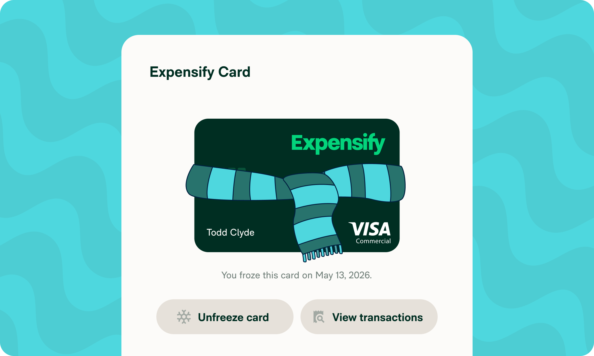 Freeze and unfreeze your Expensify Card