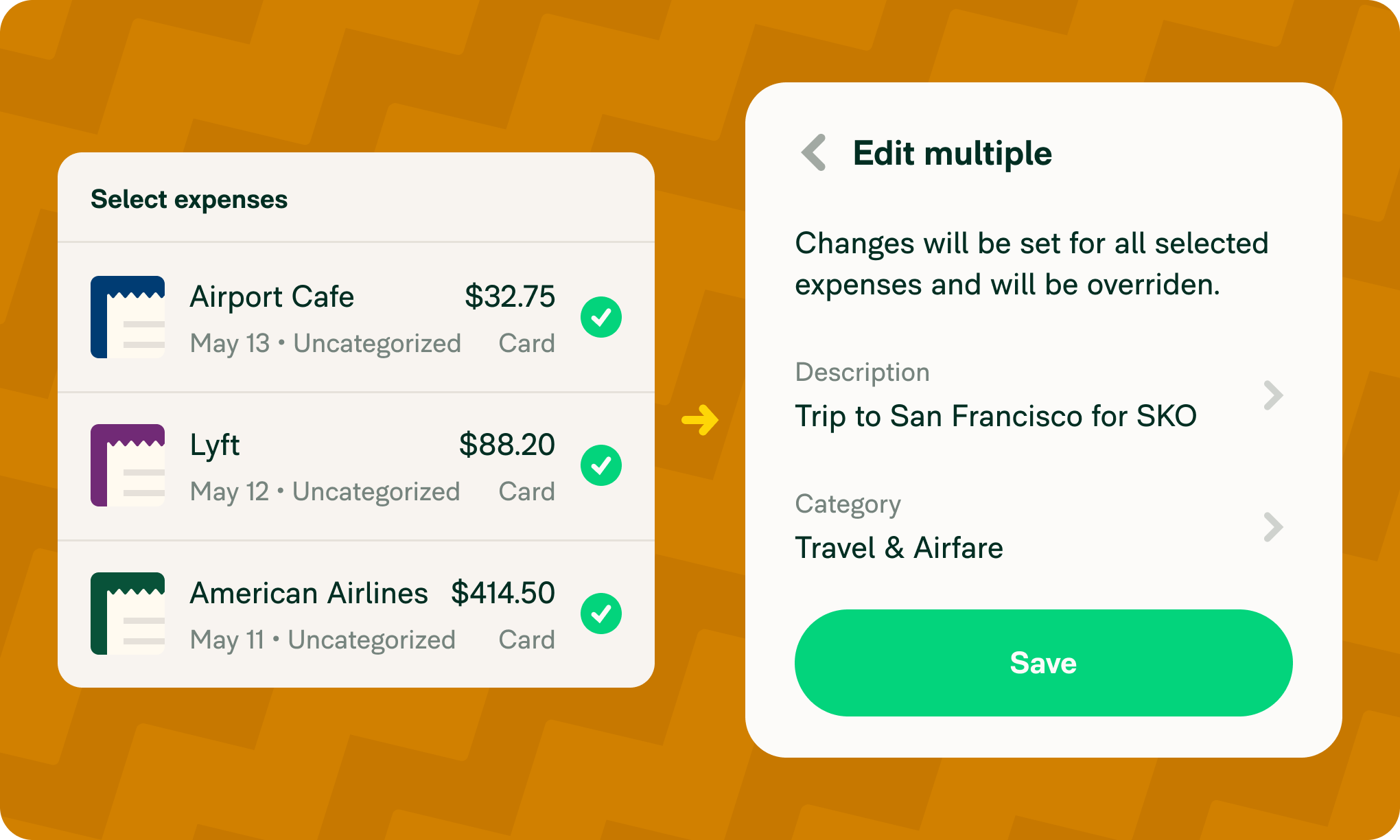 Bulk edit your expenses in Expensify