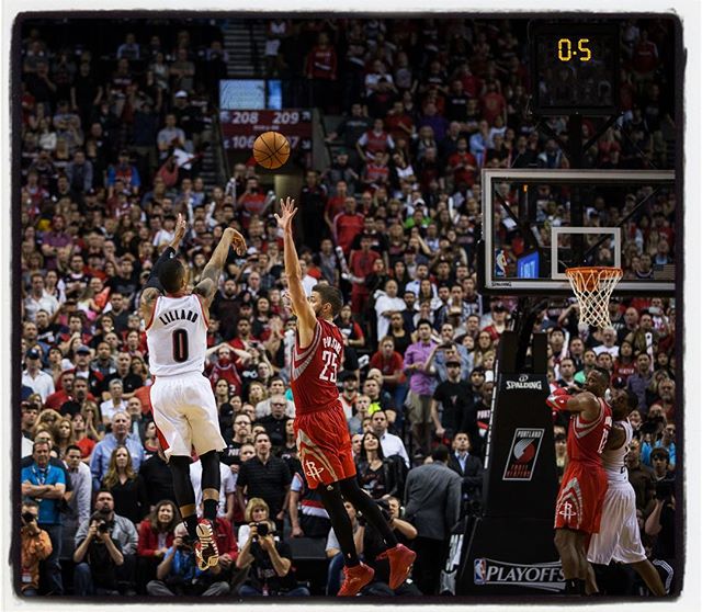Happy for @damianlillard that this isn&rsquo;t the only shot people will ask him about the rest of his career. 5 years ago today made for a pretty epic coach Stotts walk off celebration too.