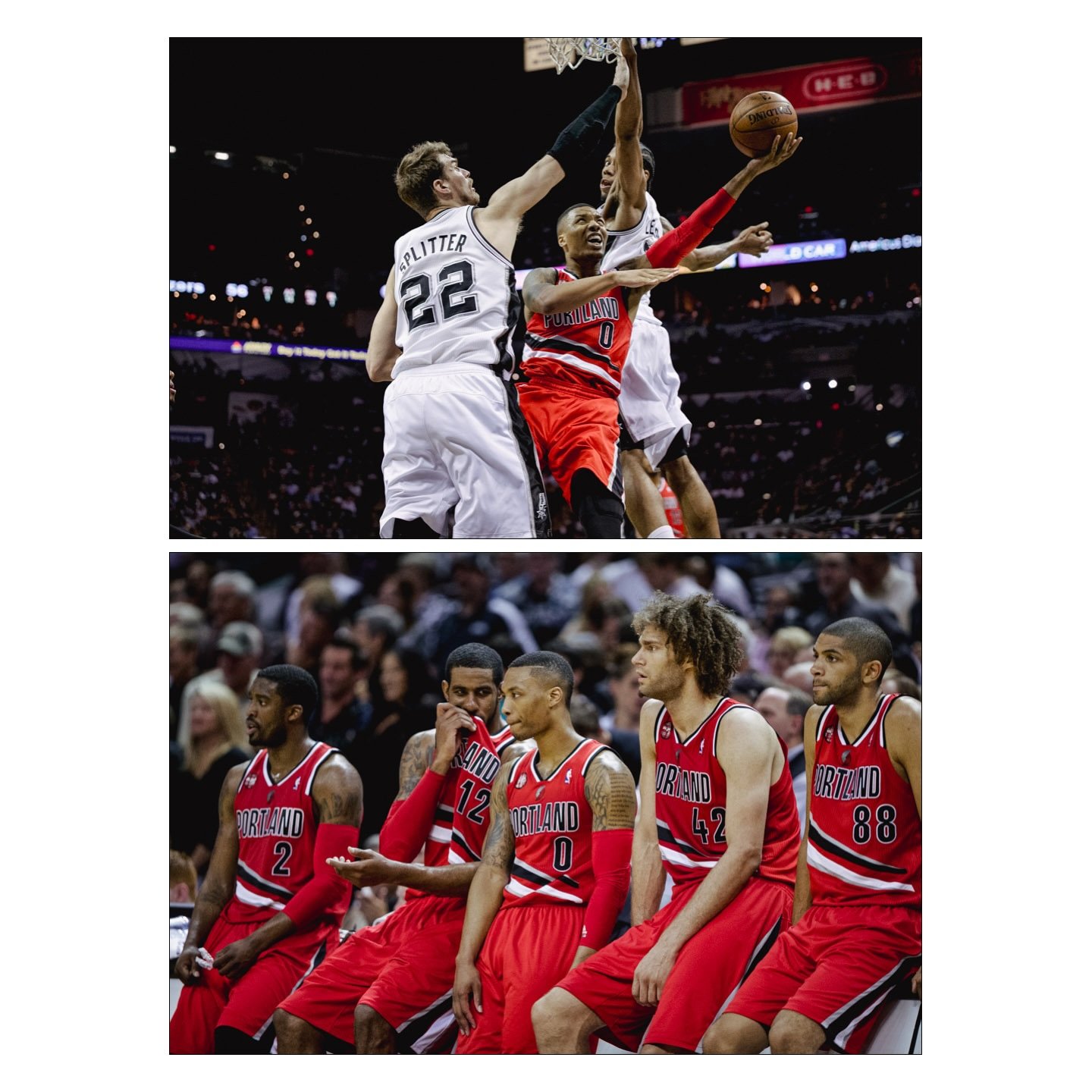 Last time the Trail Blazers played a playoff game in San Antonio. Payback time.