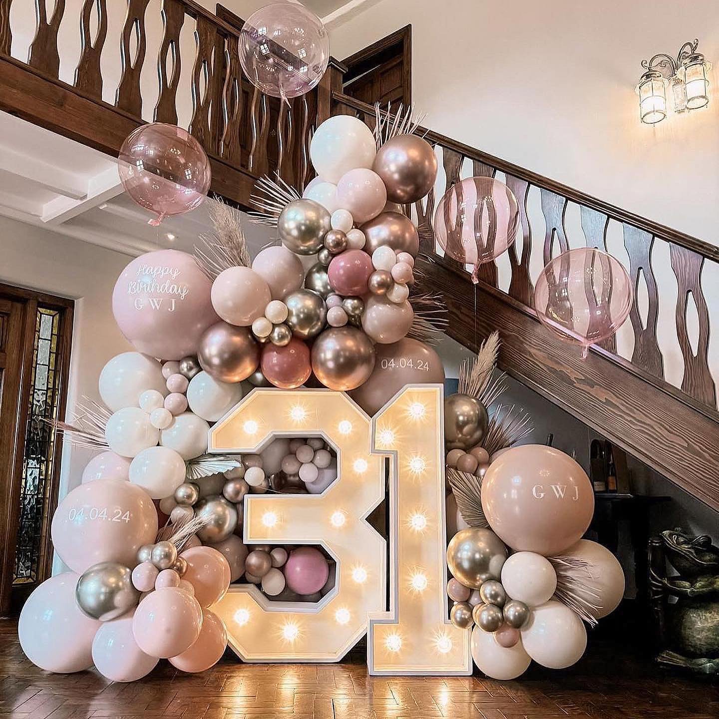 When turning 31 looks THIS GOOD!!! ✨ 😍

Our annual surprise birthday set up with @balloonboutiqueevents for @georgiawittxo and we are OBSESSED!! SWIPE LEFT ⬅️ Not gunna lie there isn&rsquo;t an install that would not look S T U N N I N G in this bea