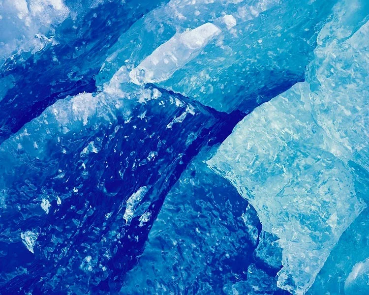 "Blue Glacial Ice"