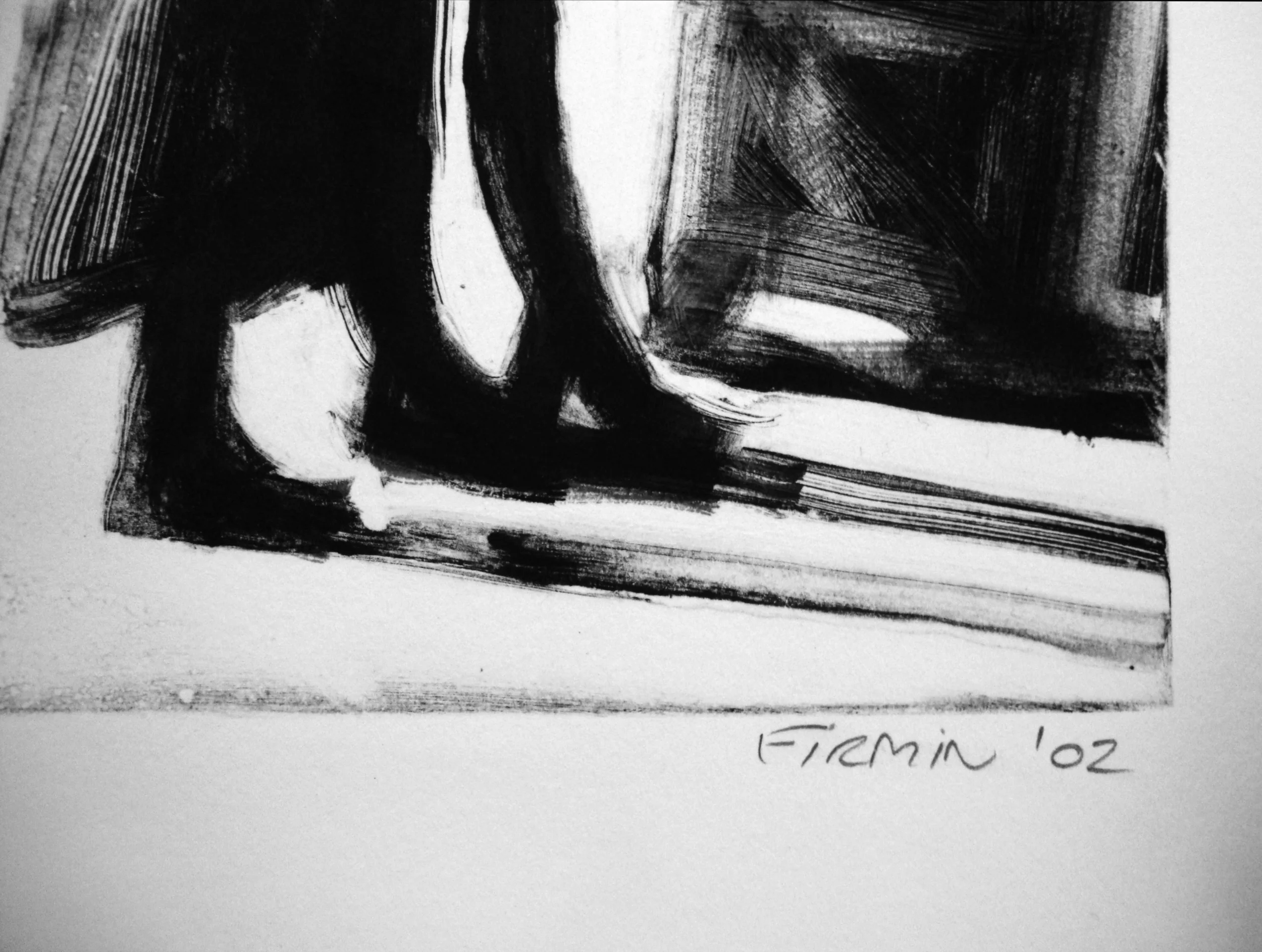 Reading the Headlines, Midtown Lisbeth Firmin Michael Ingbar Gallery