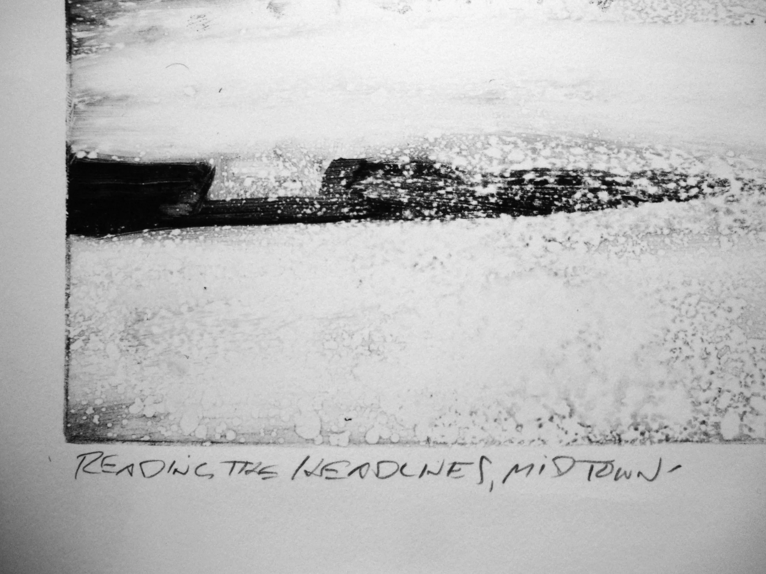 Reading the Headlines, Midtown Lisbeth Firmin Michael Ingbar Gallery