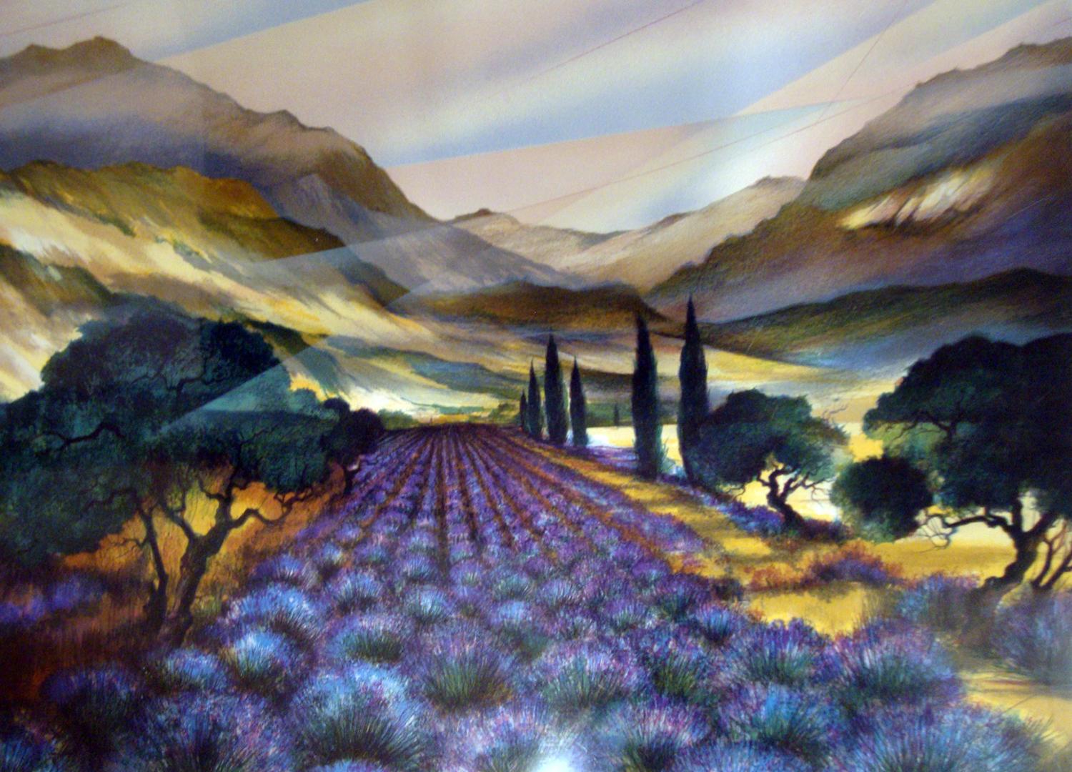 Lavender Fields Raymond Poulet Michael Ingbar Gallery