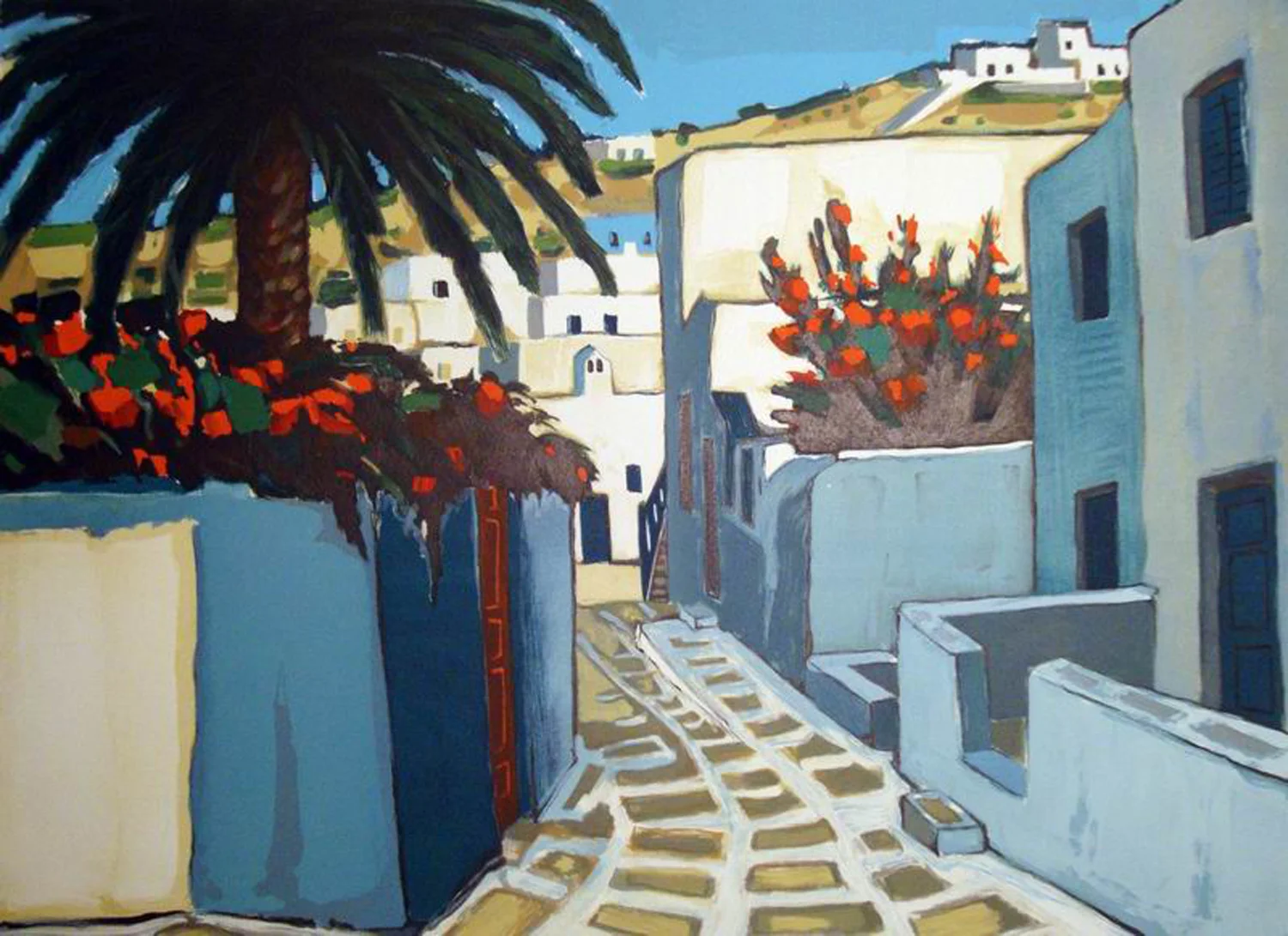 Ruelle aux Palmiers Jean Claude Quilici Michael Ingbar Gallery