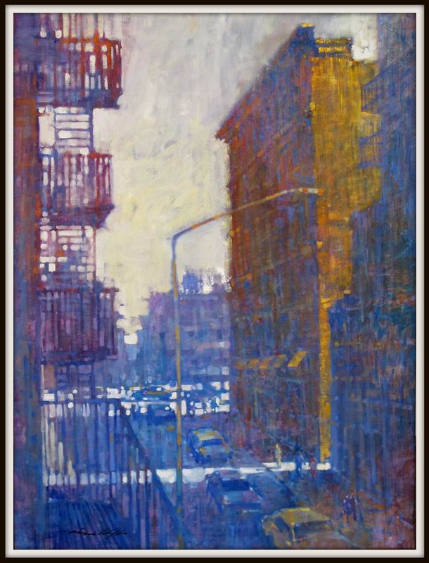 David Hinchliffe "Harlem Studio View" Oil on Canvas 42" x 56 "