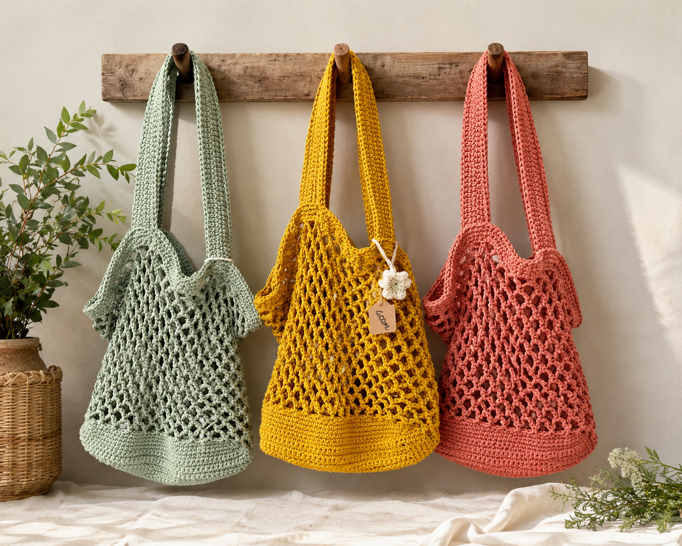 Mesh Market Crochet Bag