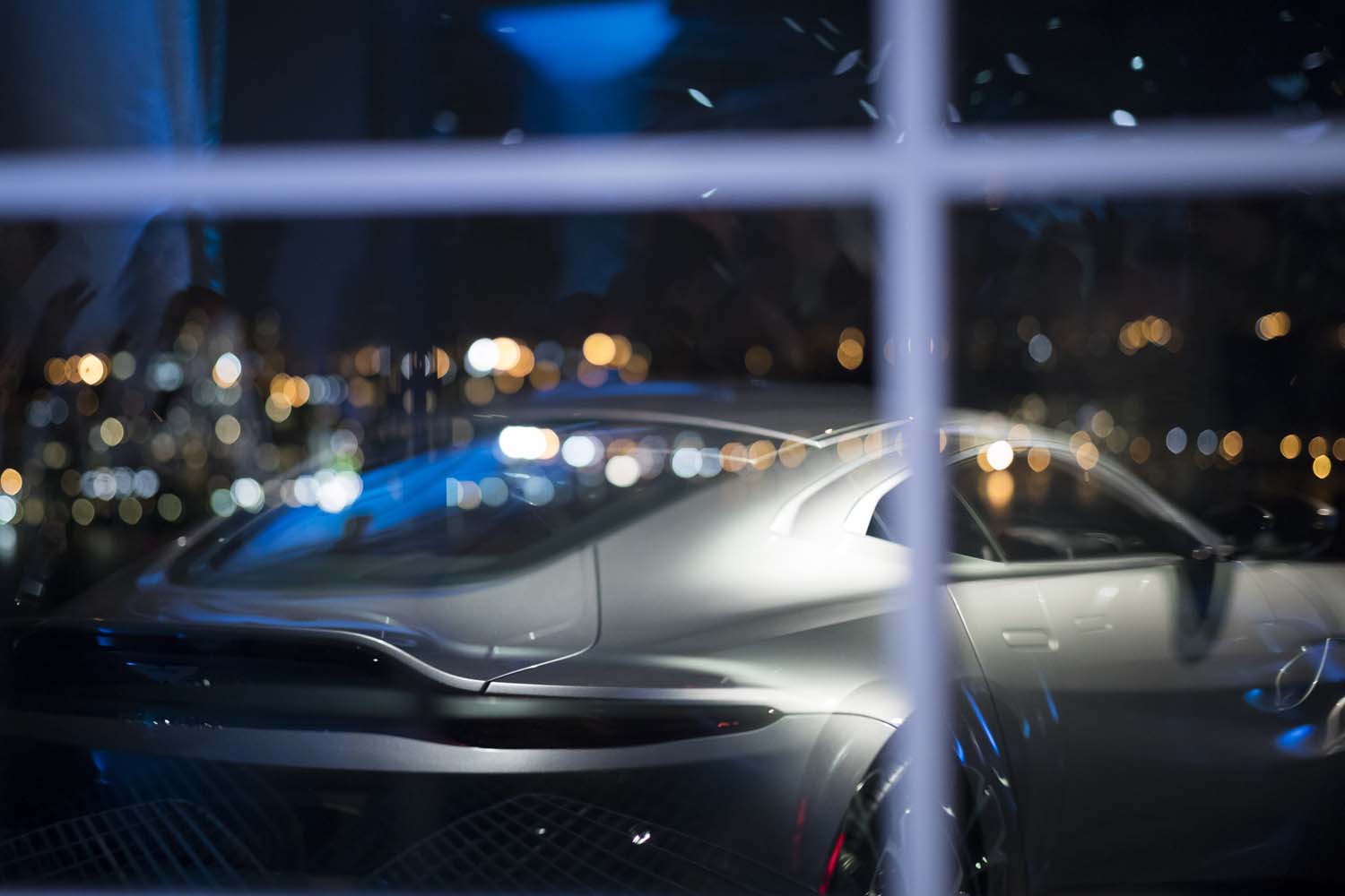 Reflection of New York City Event Photographer Aston Martin Car Launch