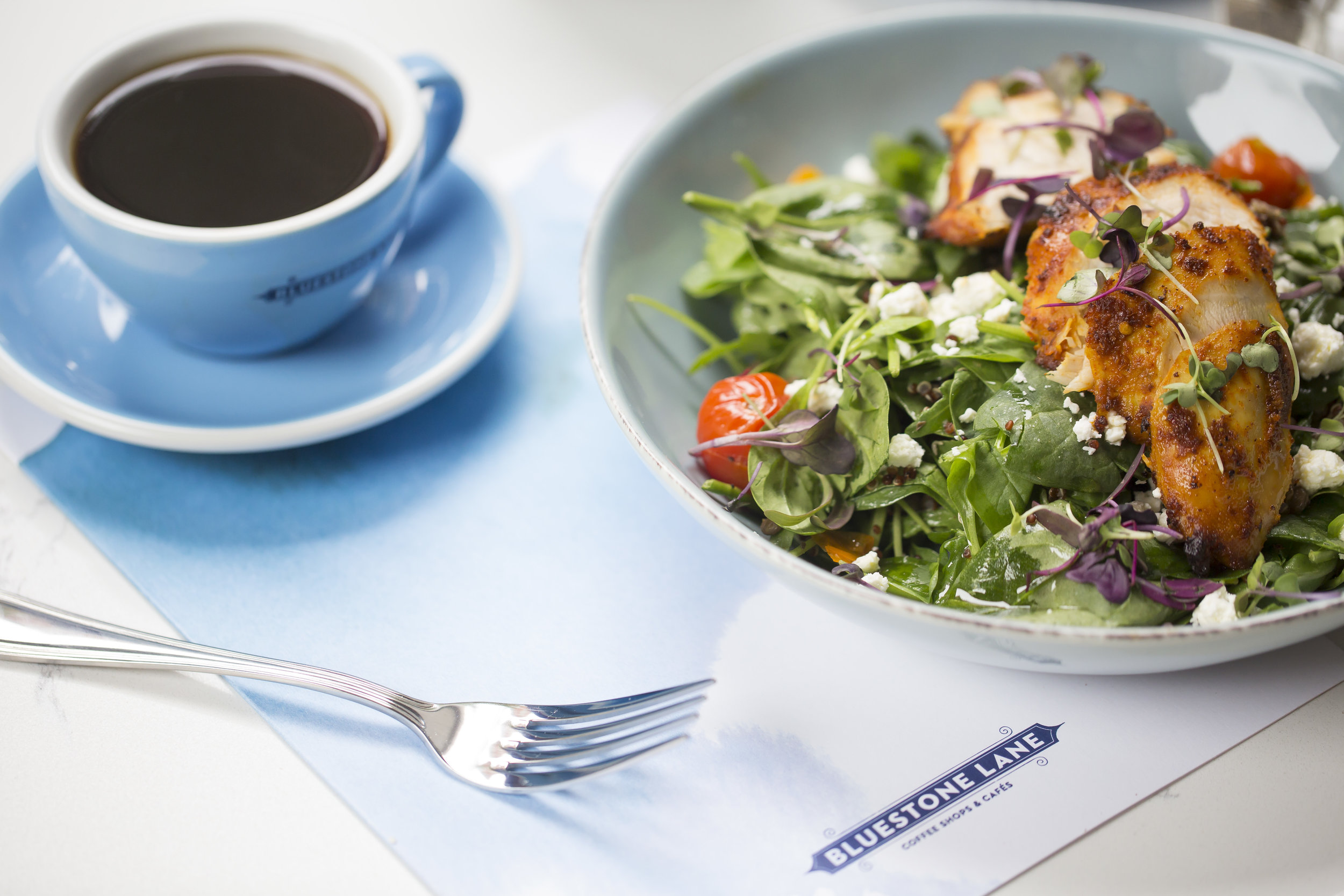 Coffee and Salad Photo