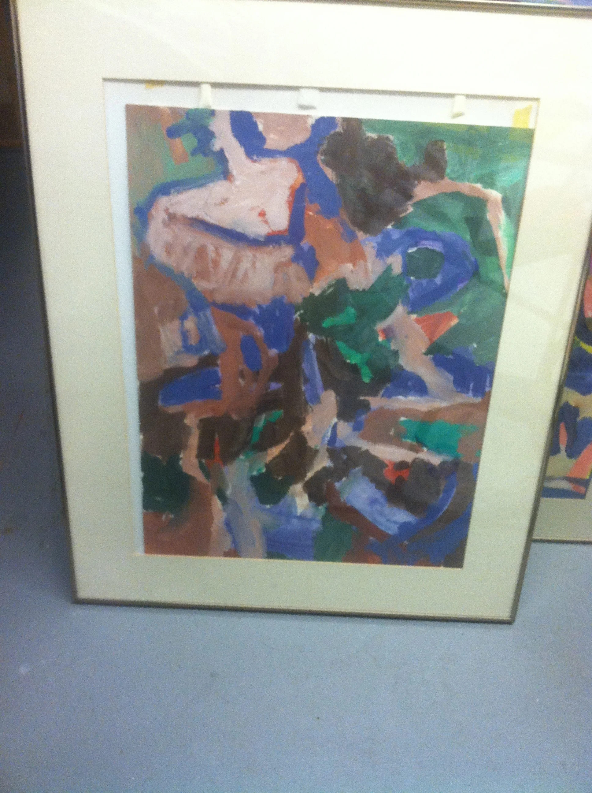  Untitled (aerial map)  26 x 36  Acrylic on Paper  Bin B 