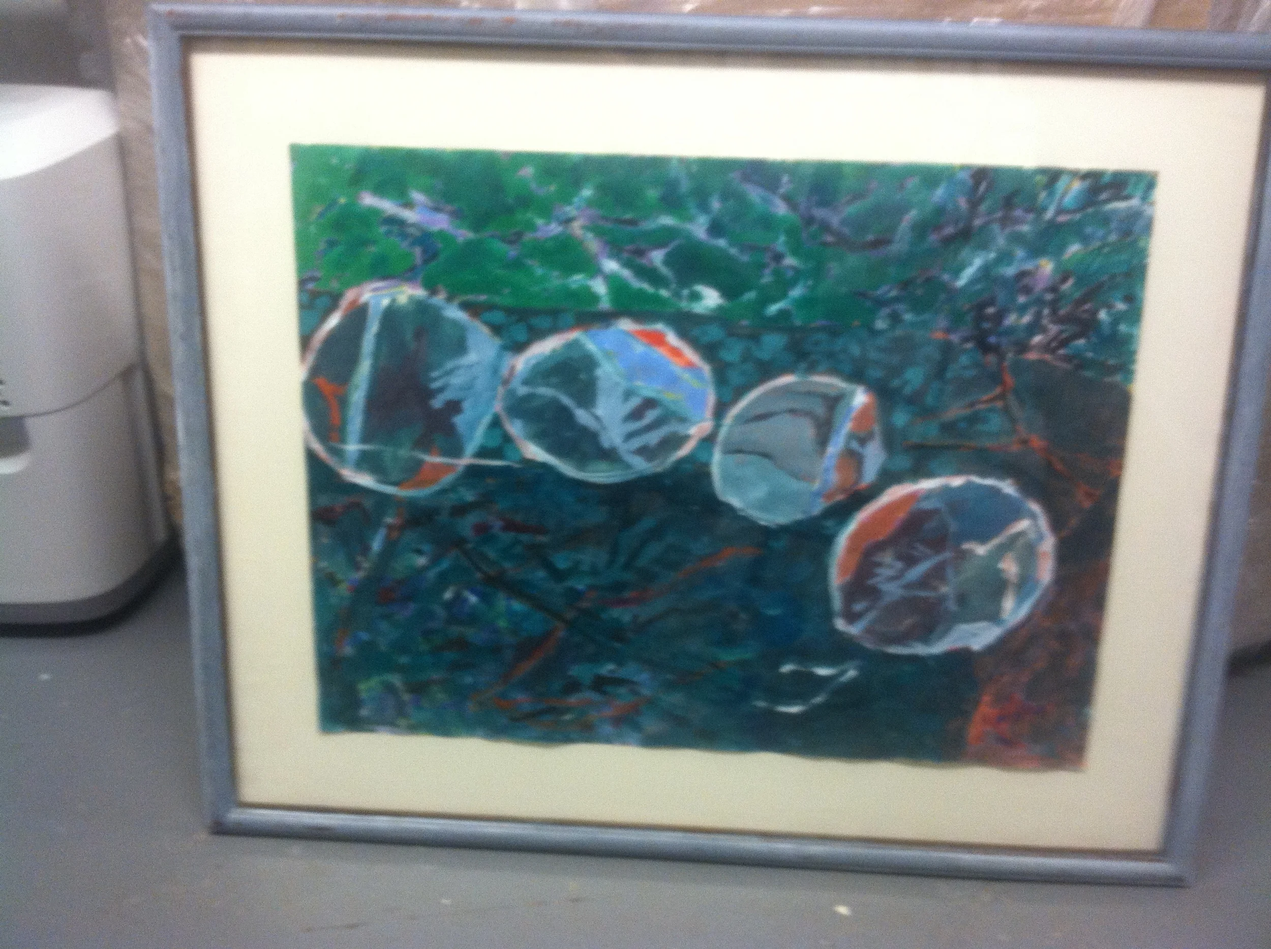  Untitled (Four Circles)  31 x 25  Acrylic on Paper  Bin B 