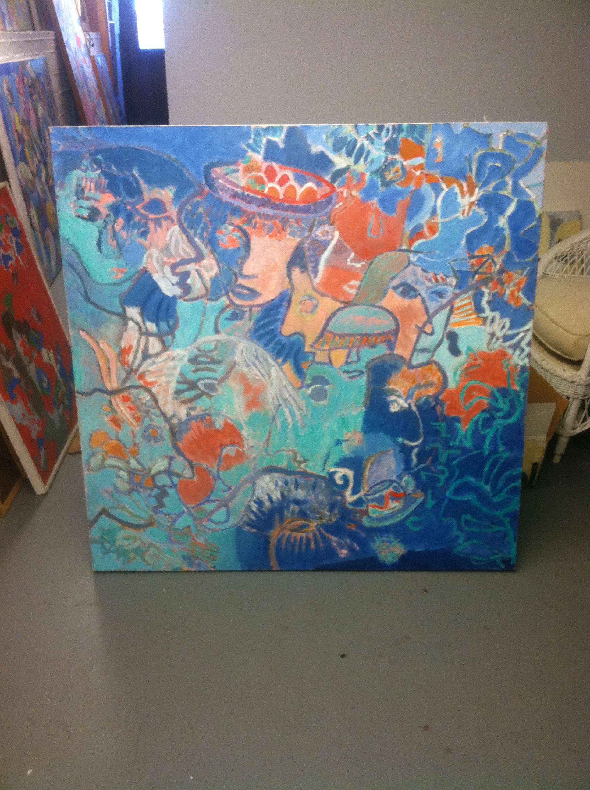  See you at the Market  40" x 40"  Bin E 
