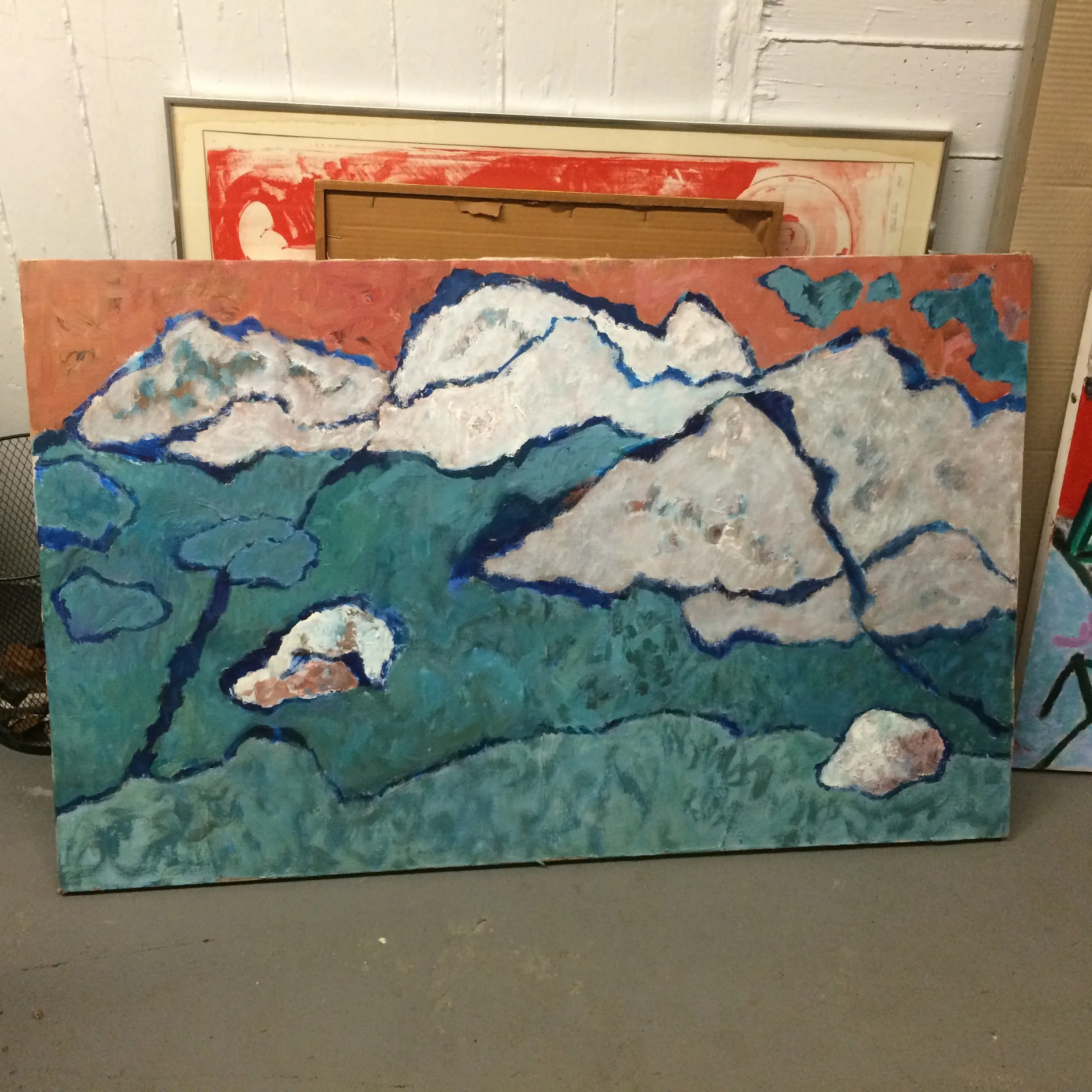  Top of the World   48.5" x 30h&nbsp;  AC on Canvas  Bin C 