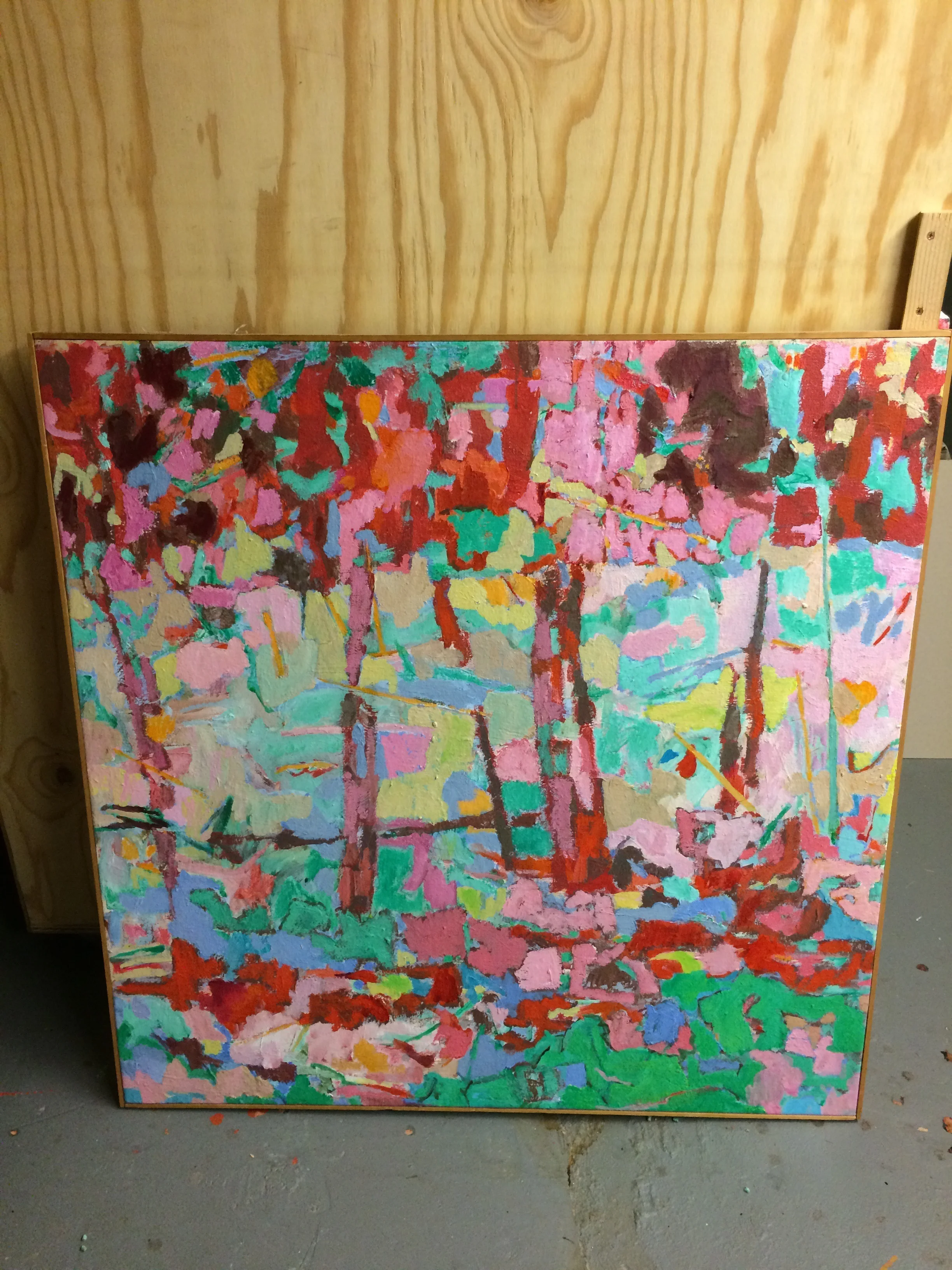  Reflections  39.5 X 41&nbsp;  AC on Canvas 1979  Bin H 