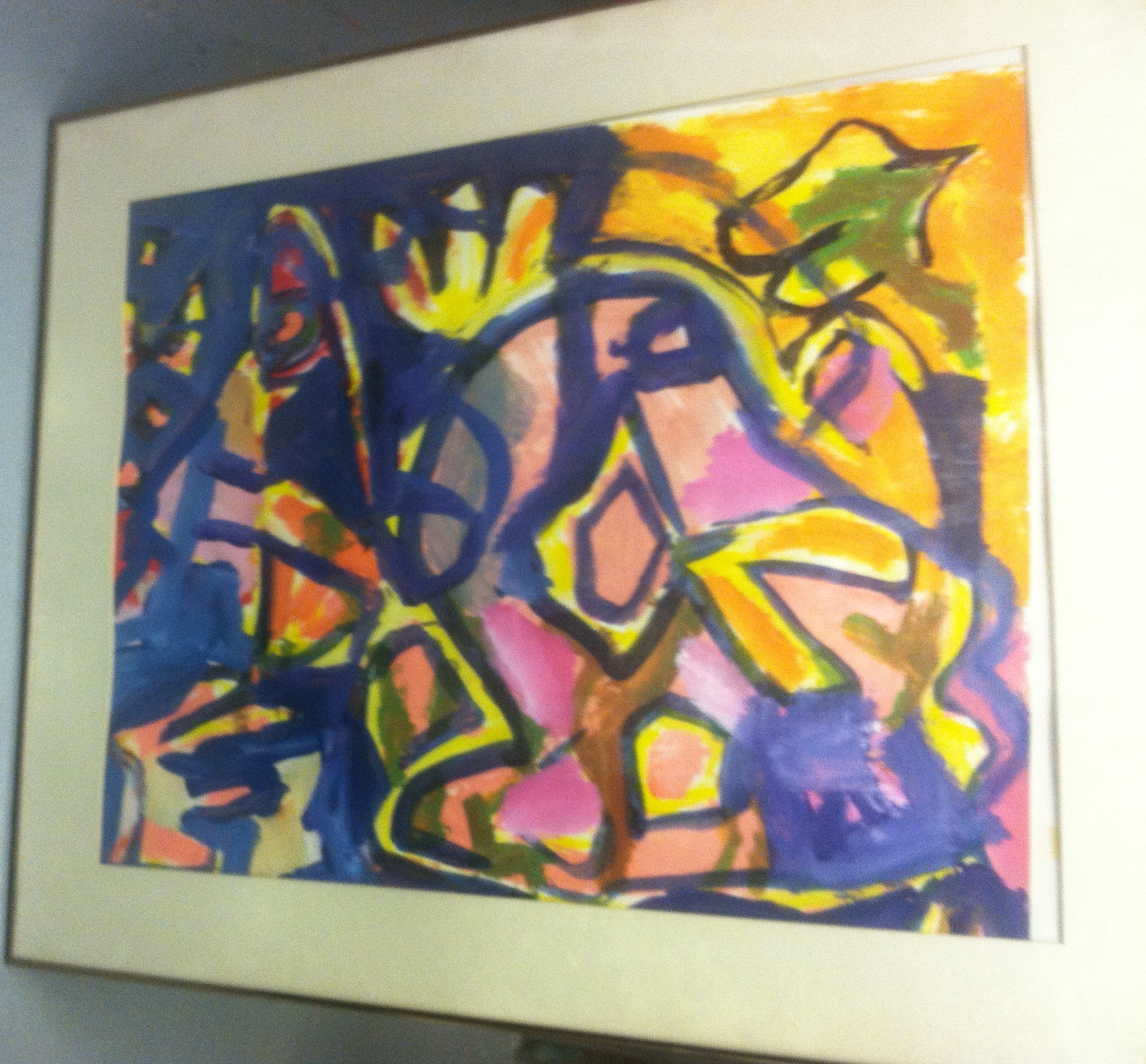  Untitled (Pink and Purple)  Bin B  28.5 x 34  Framed 