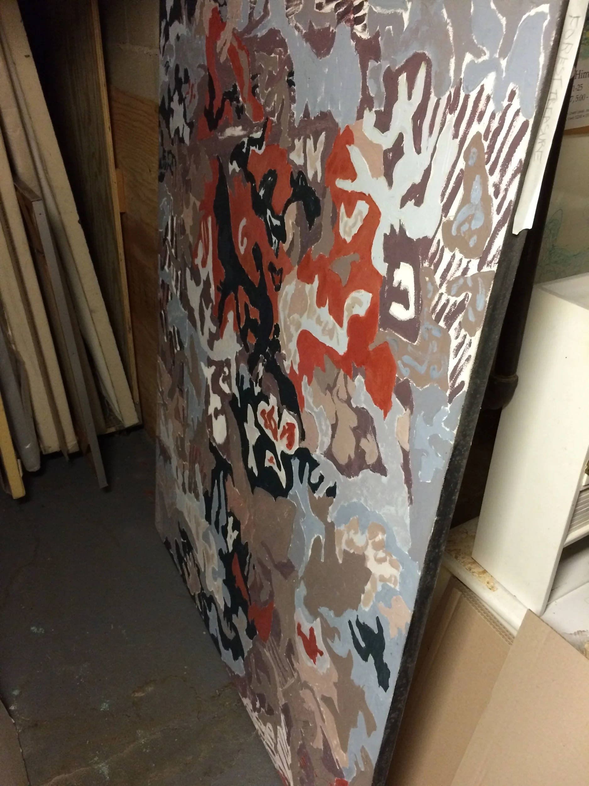  Forest Treasure   58" x 46w"&nbsp;  Bin I 