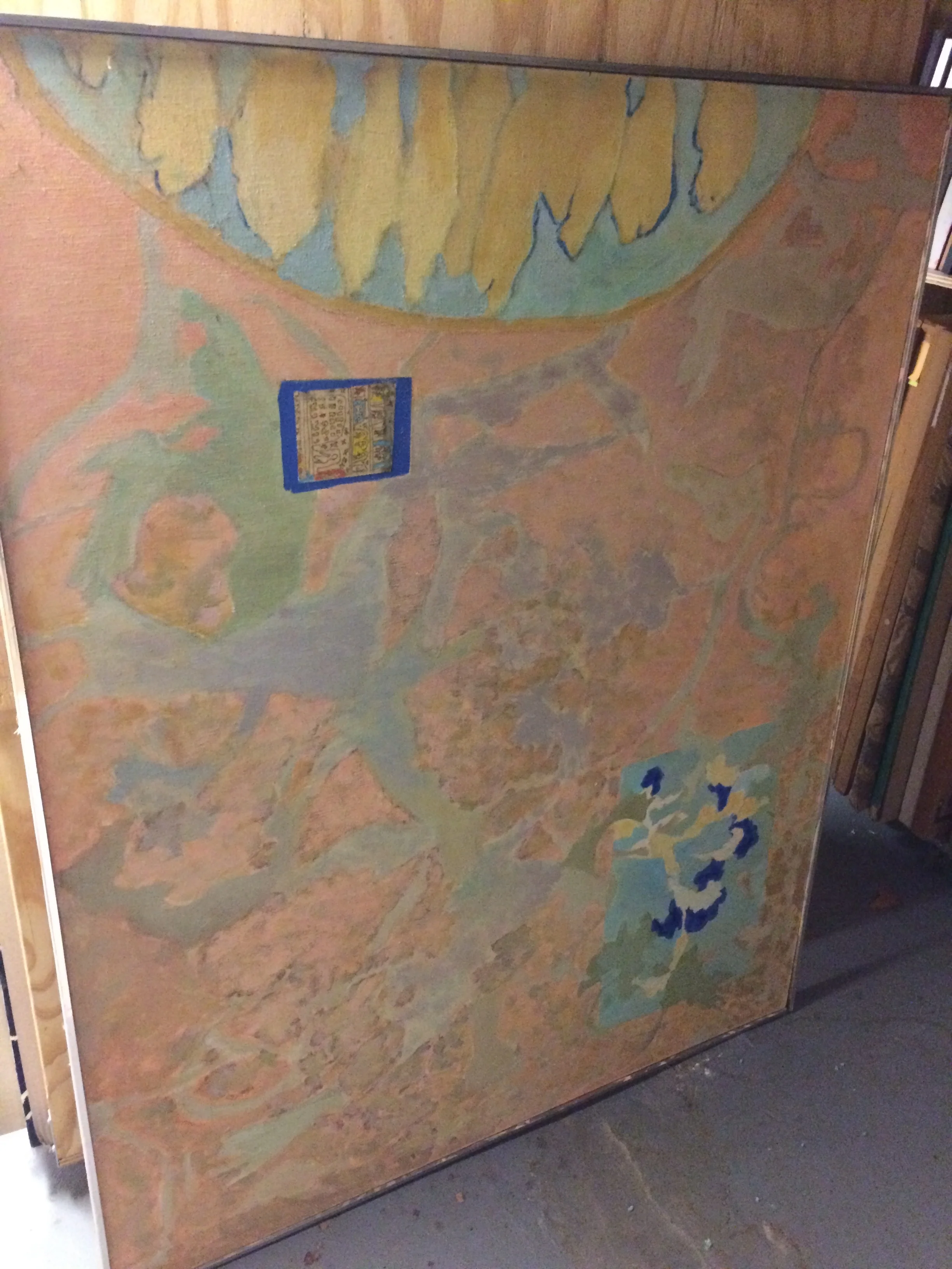  Untitled Blue Book  49" x 61"&nbsp;  AC on Canvas Bin I 