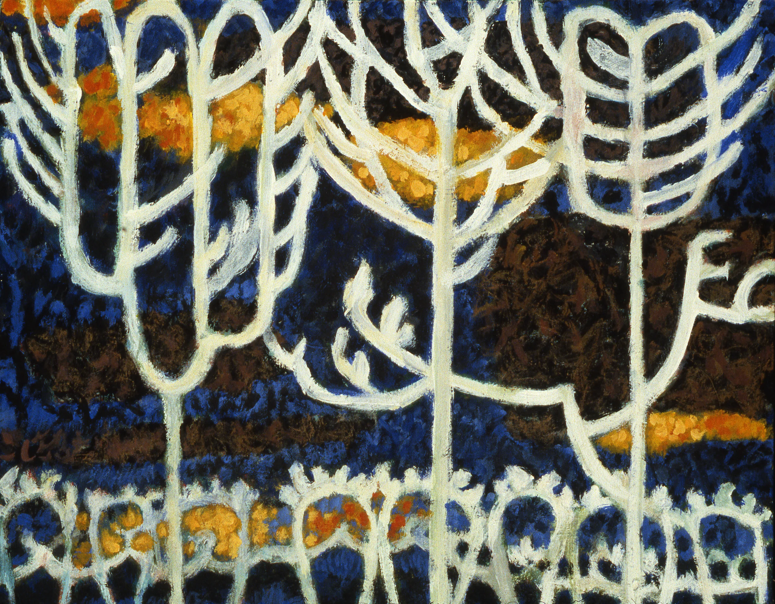 98  E Himmelfarb  GARDEN GATE AT NIGHT.jpg