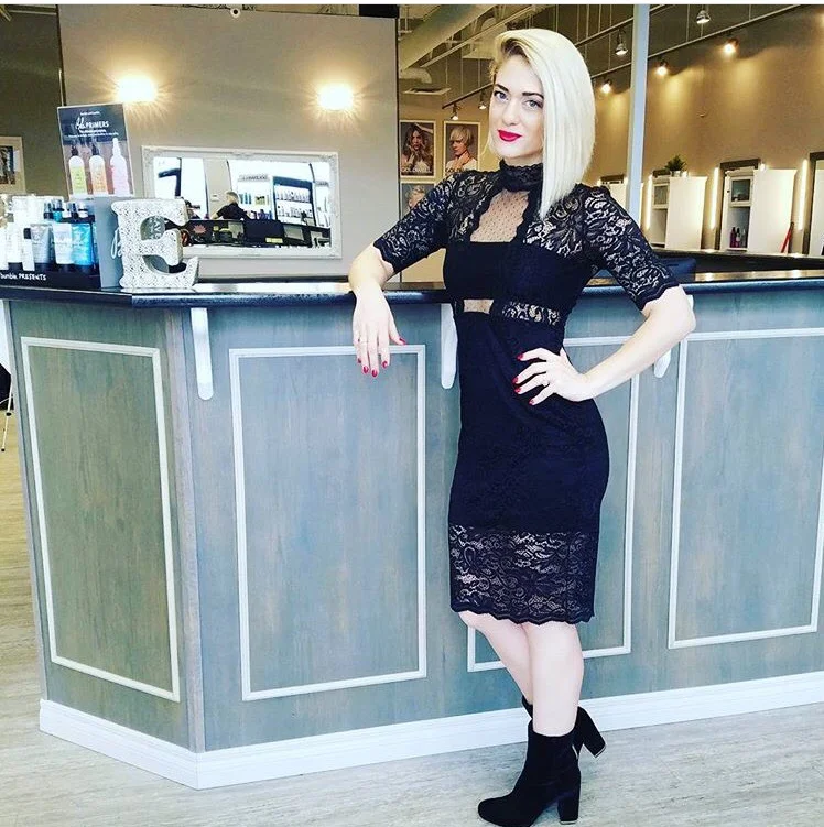 instagram: @ashleenormanhair Ashlee Norman getting ready to teach at Elixir Hair Studio