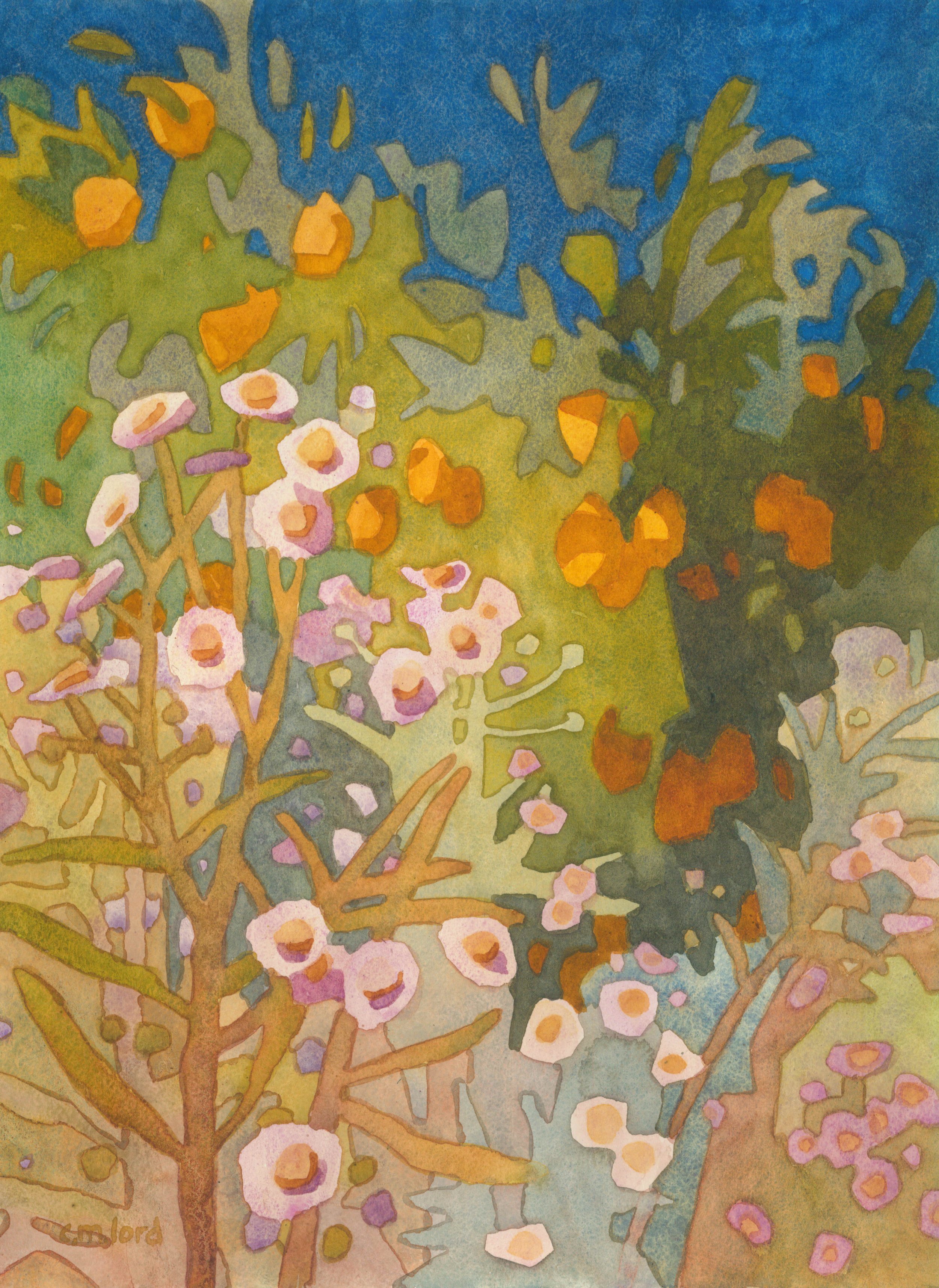 Late Afternoon Asters and Lemons