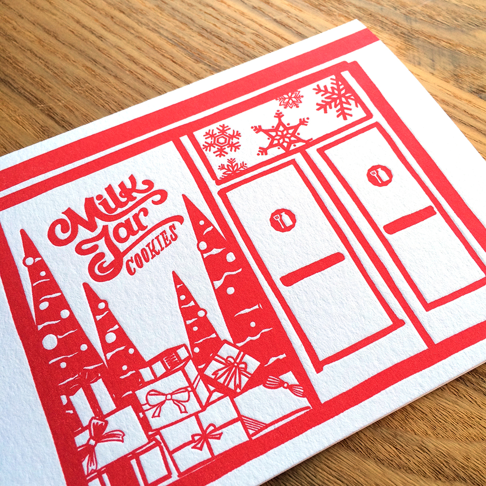 Milk Jar Cookies - Holiday Card