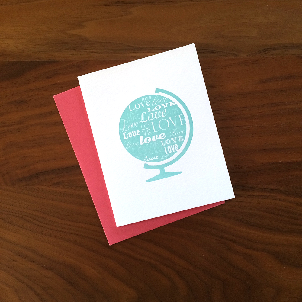 Little Trees Studio - You Fill My Life With Love Letterpress Card