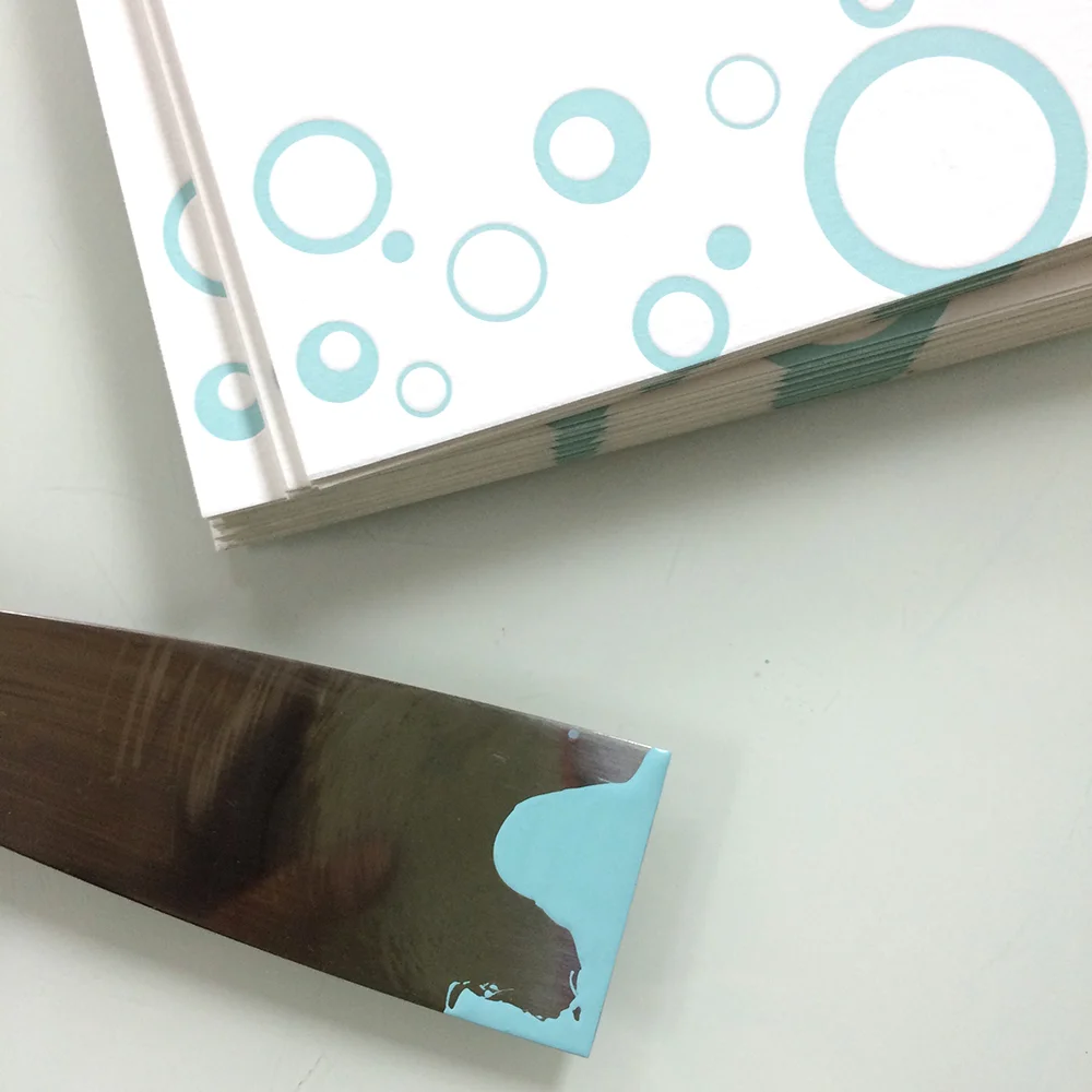 Aqua Circle Buckslip w pallet knife.jpg