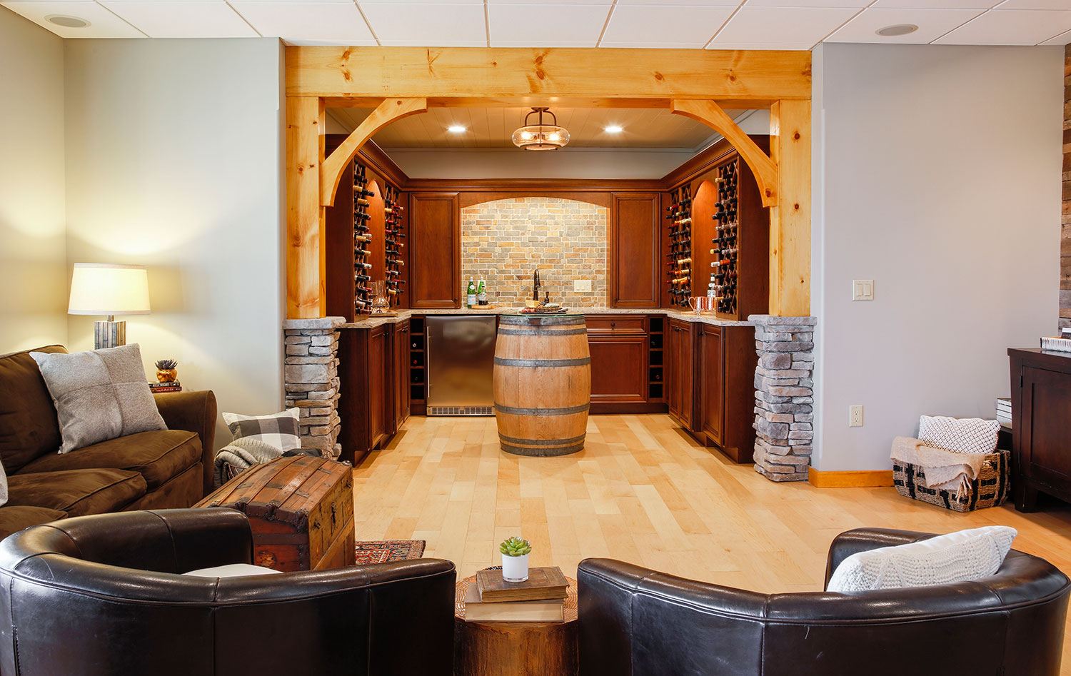 rustic-basement-exposed-beam.jpg