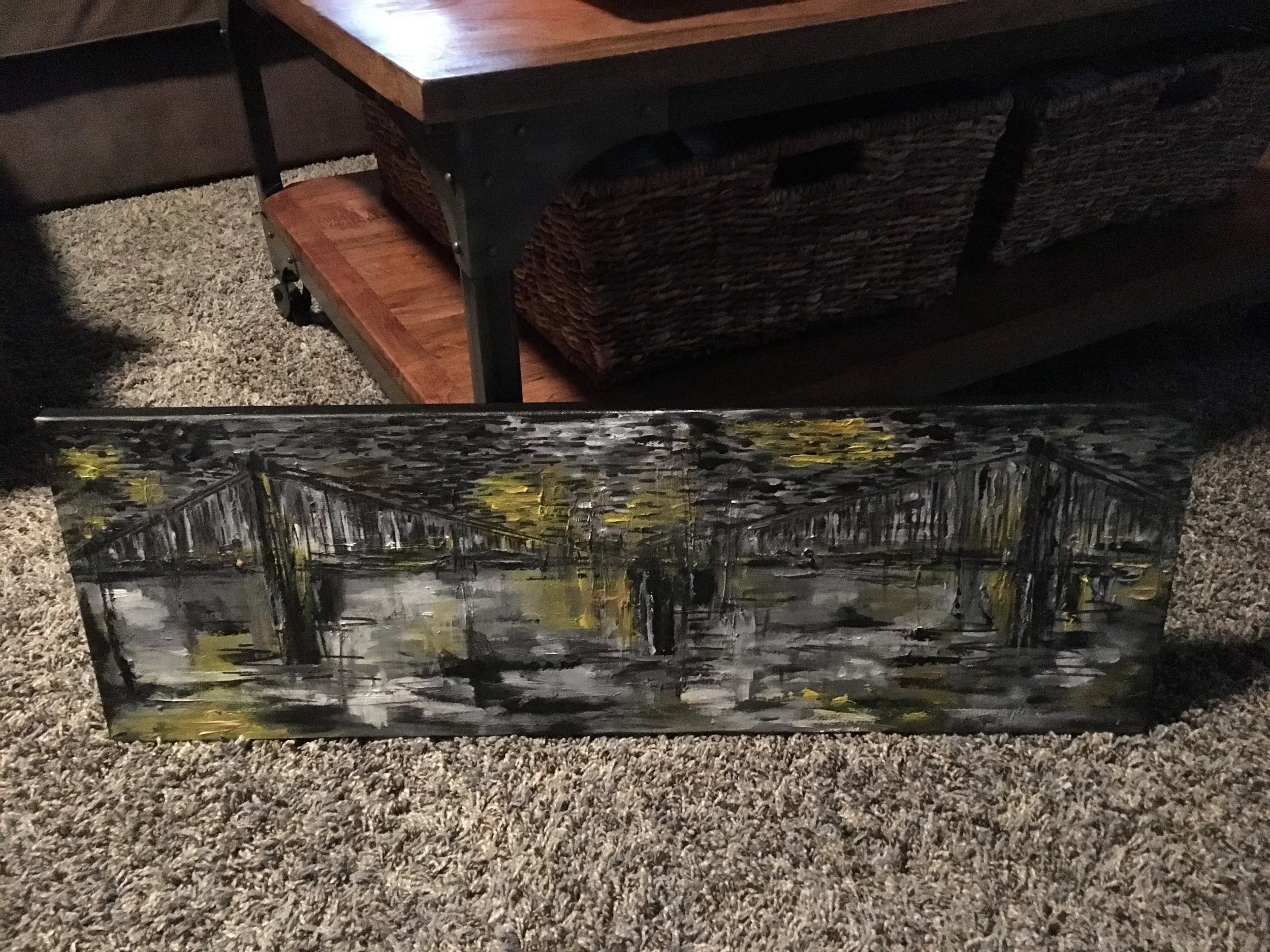 Riverbend 10x30 Acrylics 2017