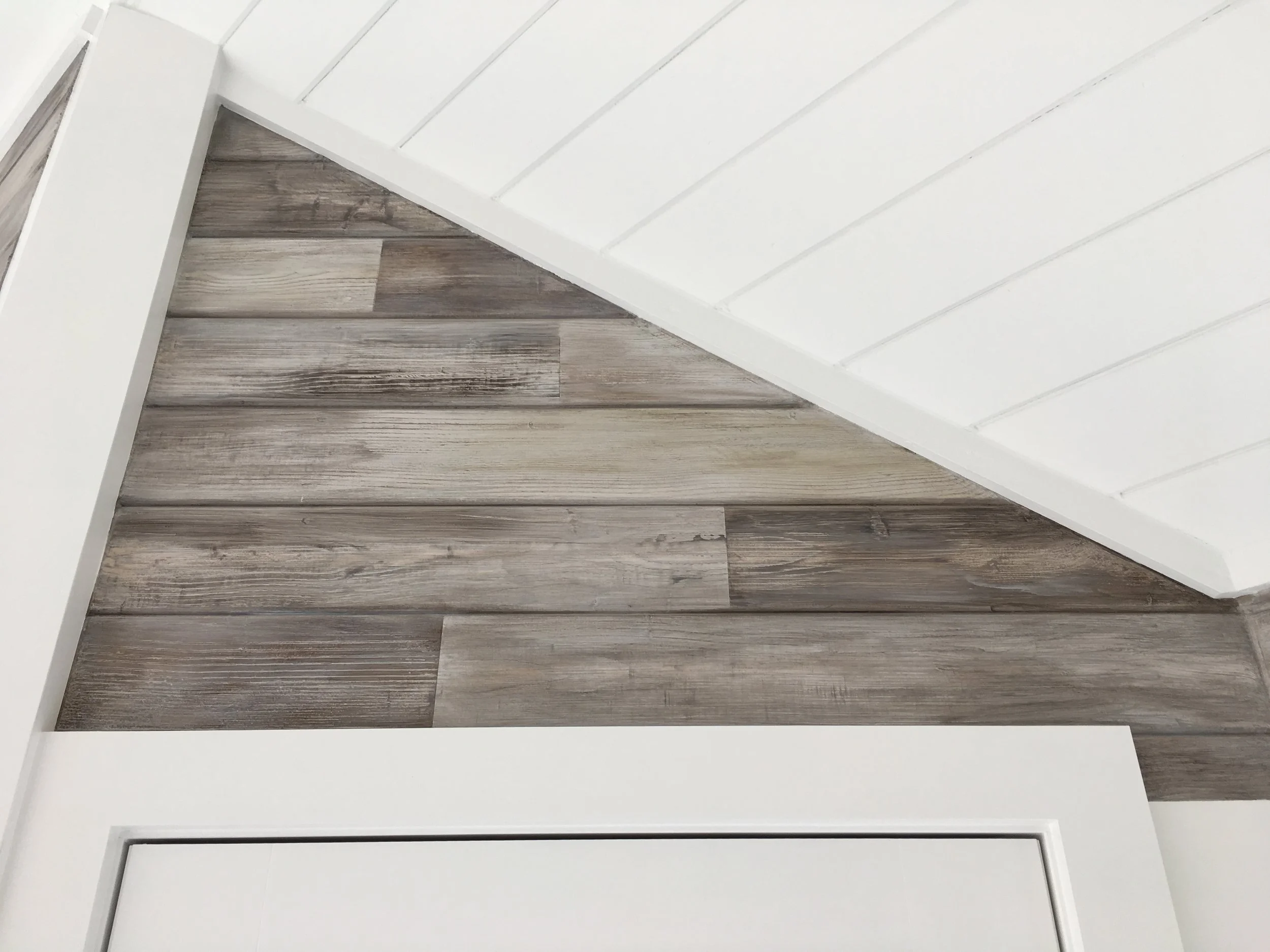 Reclaimed Planks in Sun Room