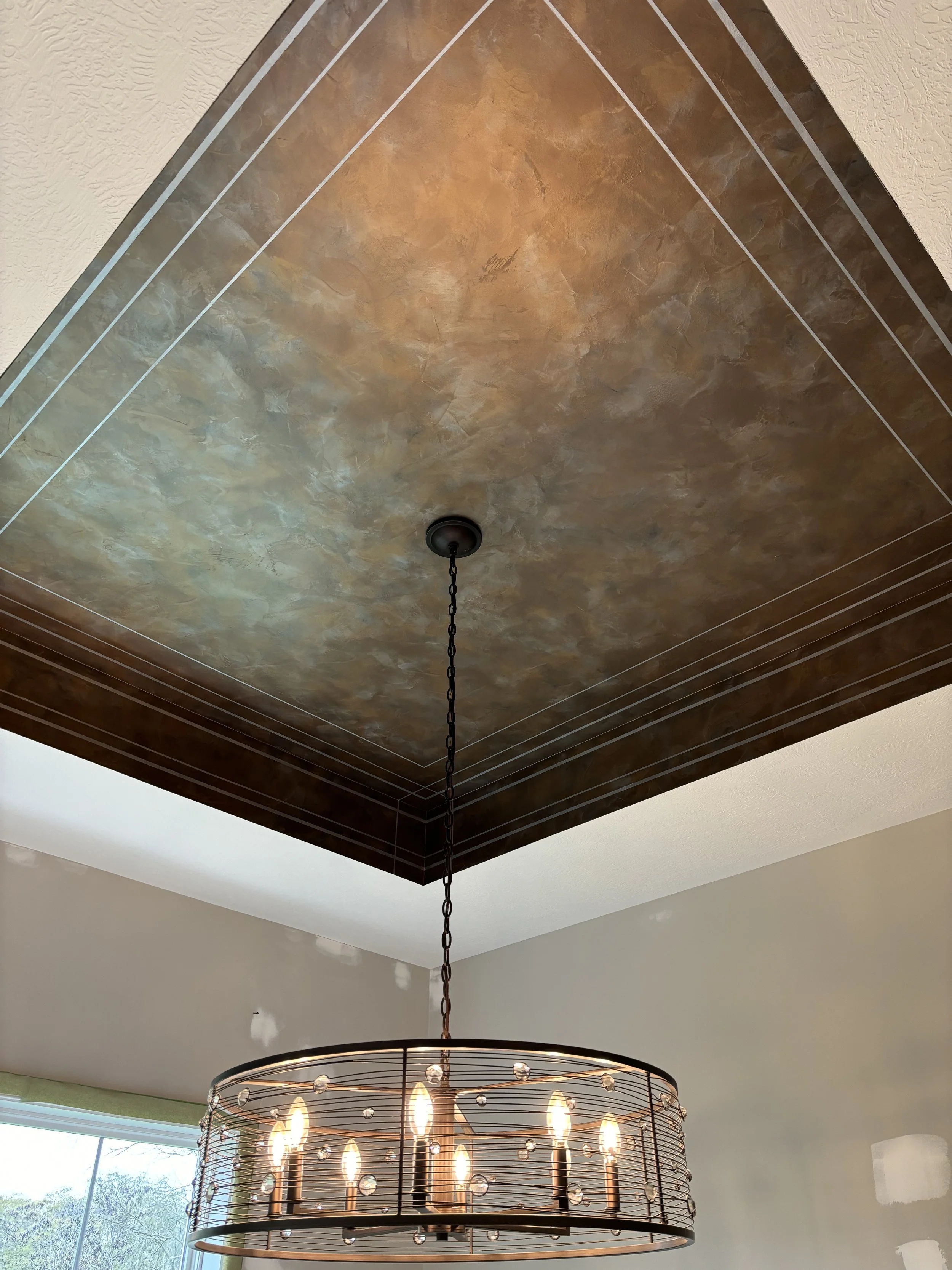 Bronze Sheer Bliss with Silver Lines