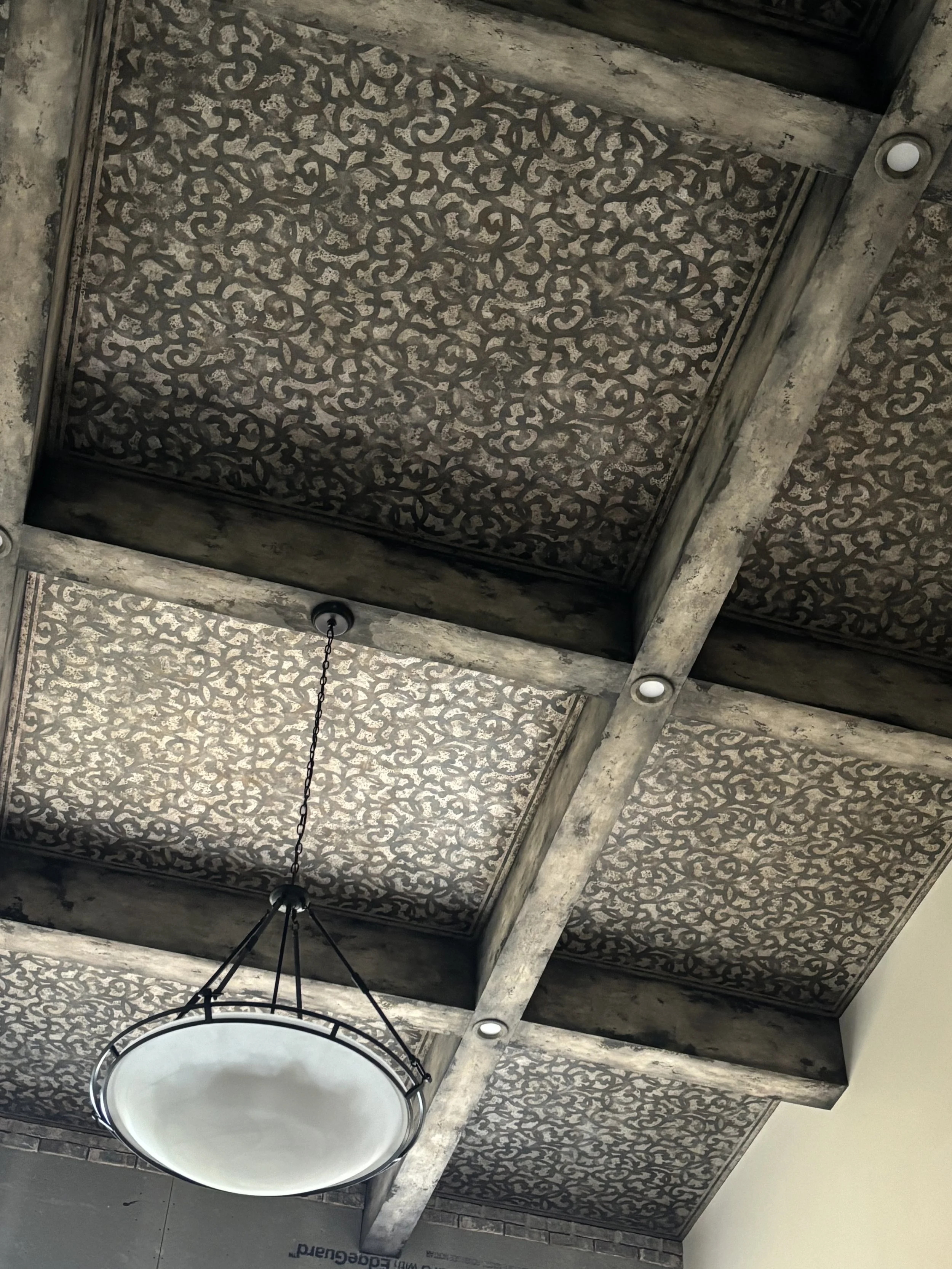 South Sea Marquetry Trays and Old And Crusty Beams