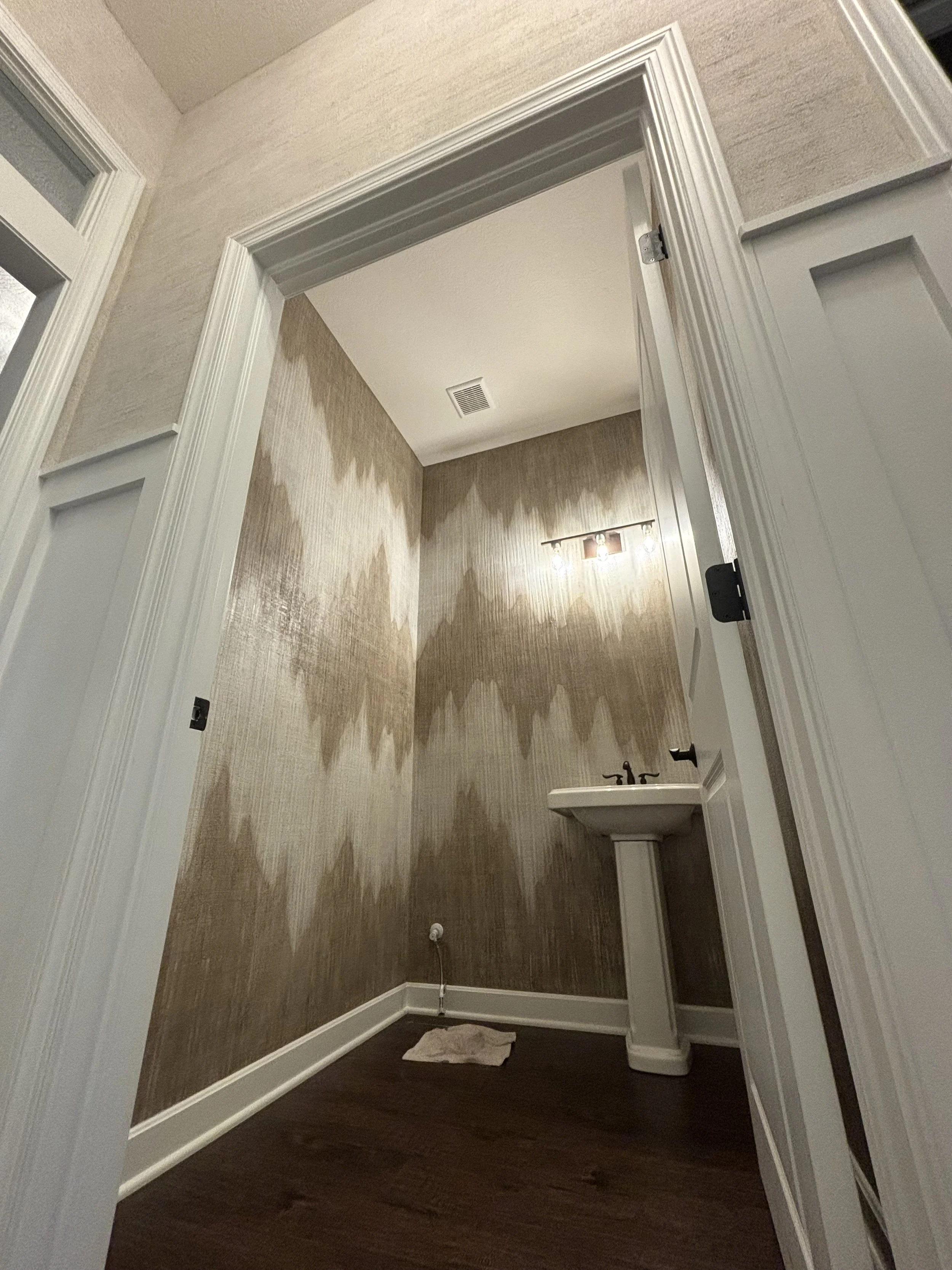 Tempest in Bath and Concrete Washi in Hall