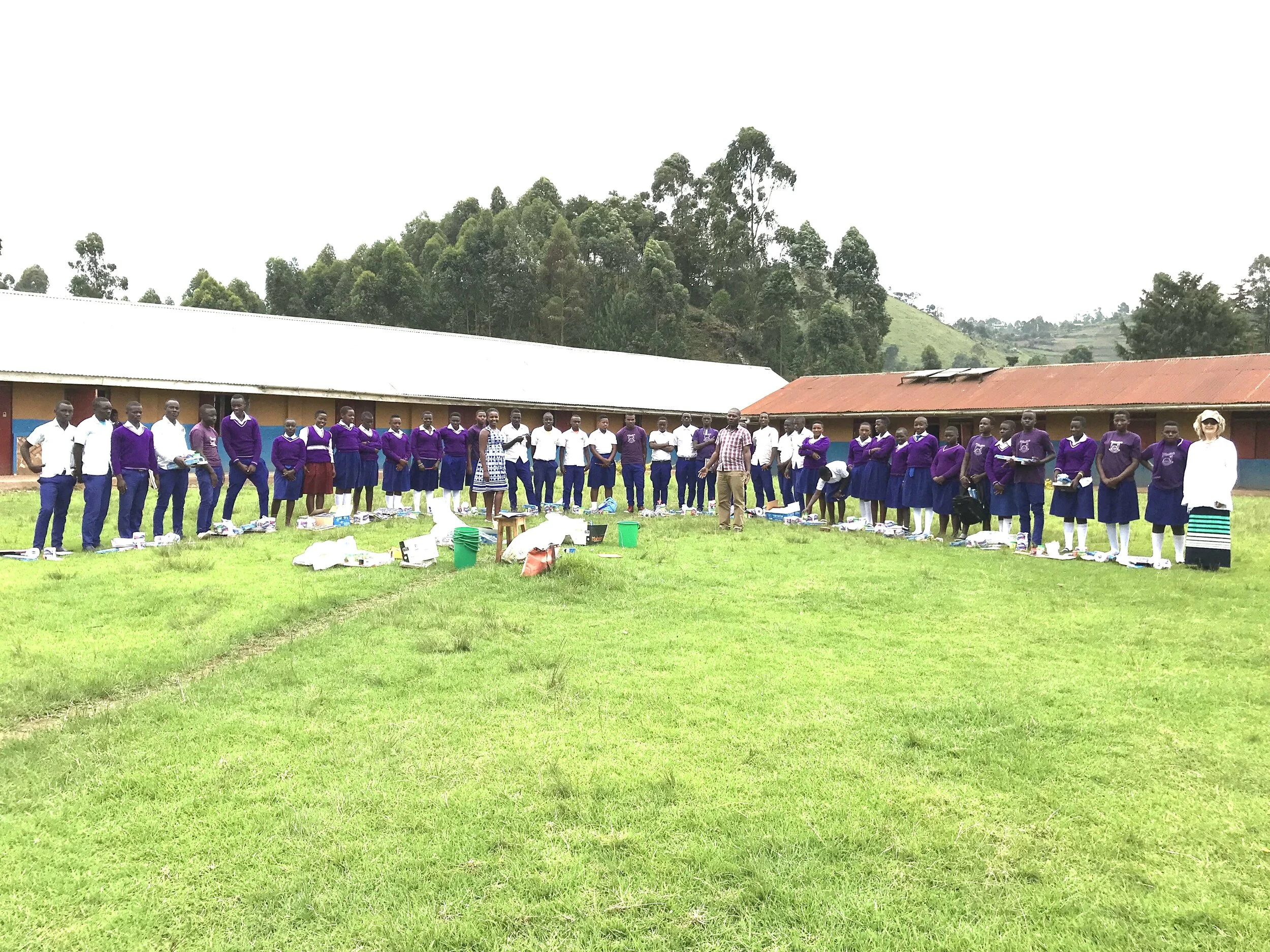 MukoHOPE kids at Muko High School - new term begins and they receive their supplies purchased by their sponsors generous support.