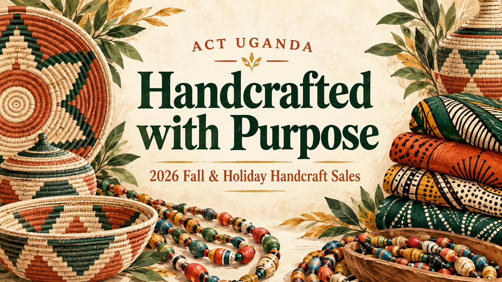 Shop with Purpose: ACT Uganda’s 2026 Fall &amp; Holiday Handcraft Sales