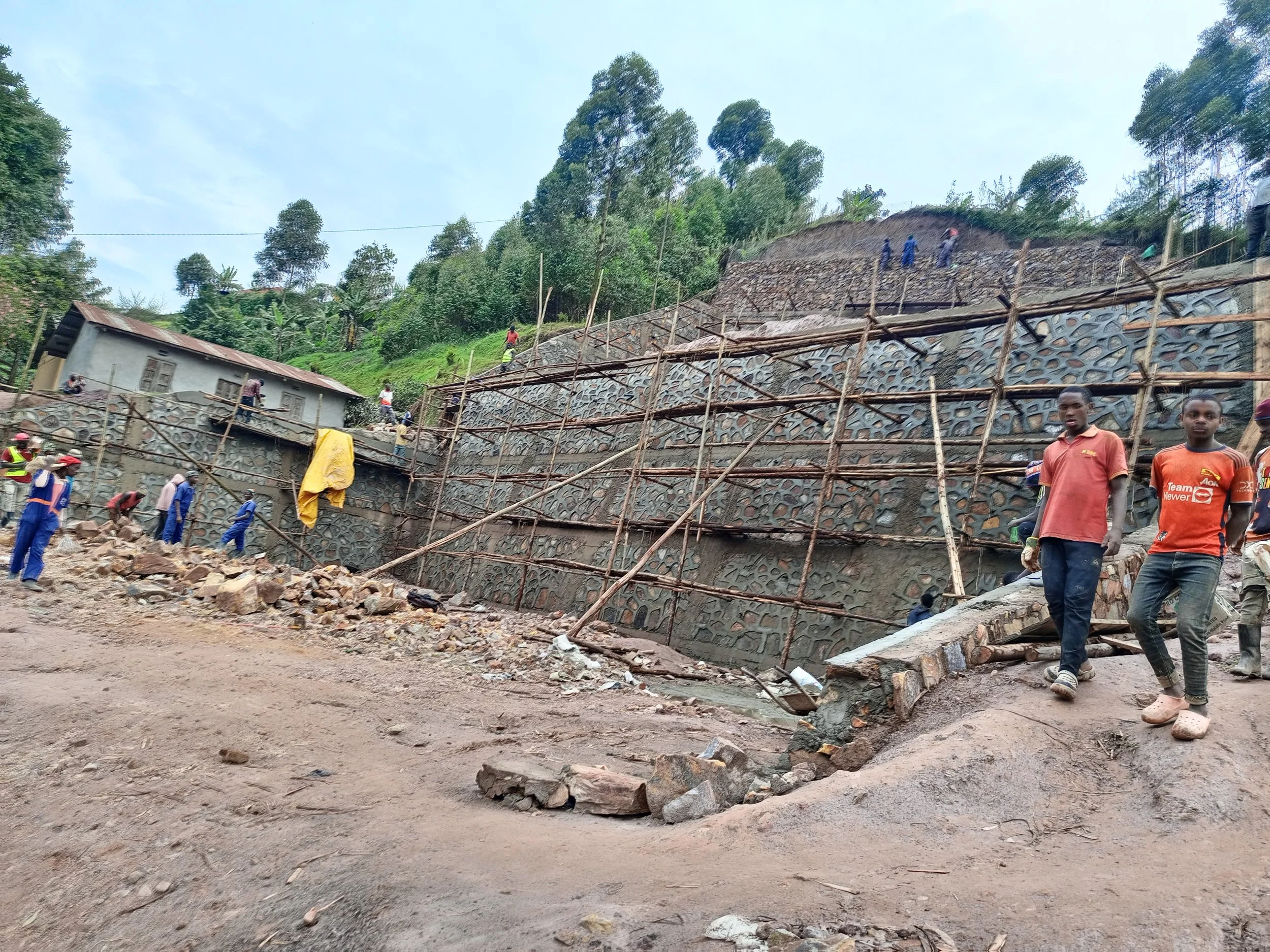 Building of retaining walls (January 2026)