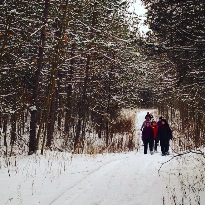 SNOWSHOEING
