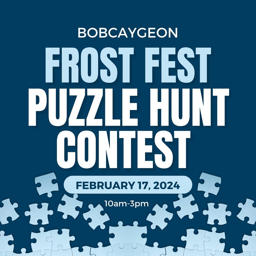 The Bobcaygeon Puzzle Hunt Contest🧩 this was huge last year!

It starts at the new #Bobcaygeon library! Collect puzzle pieces around town, put together your puzzle and decorate it with your family&hellip;submit a photo of your finished product to vi