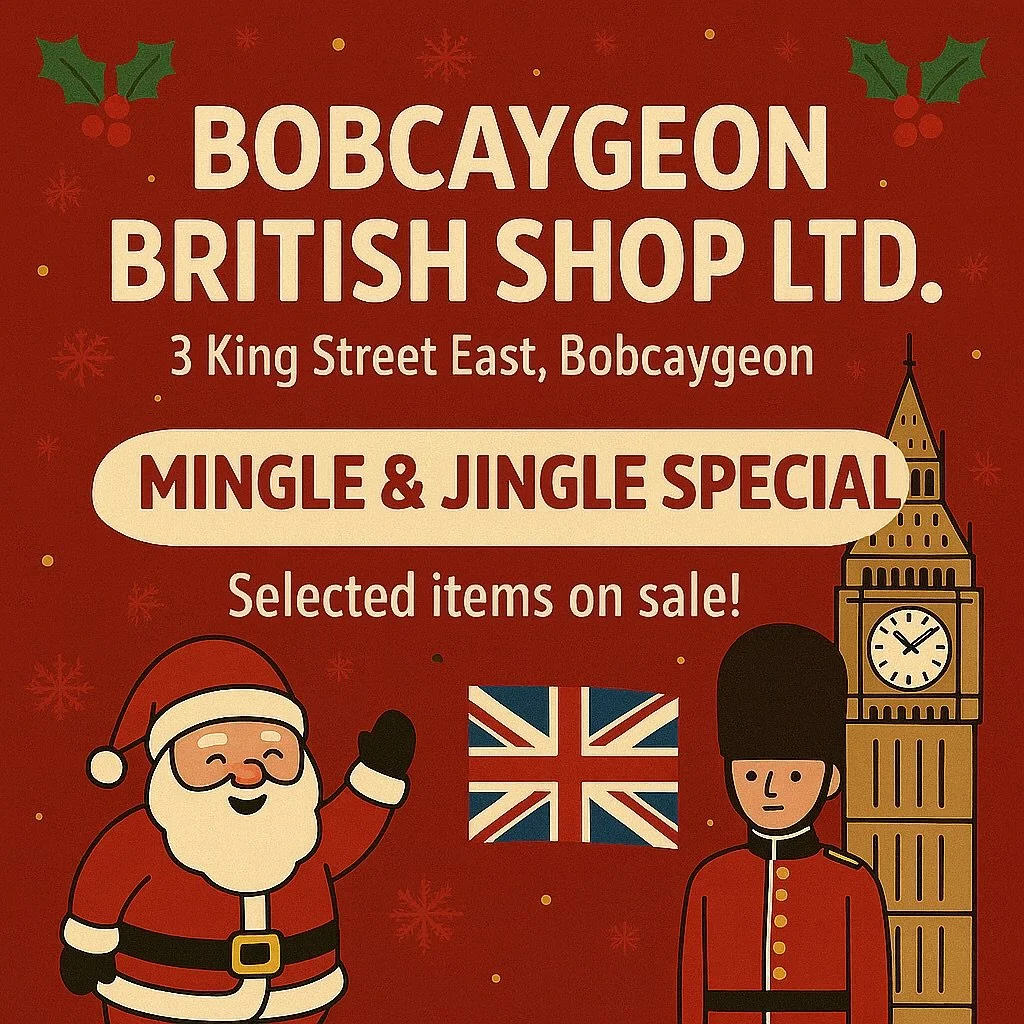 🇬🇧🎄 Cheers to a proper British Christmas in Bobcaygeon! 🇬🇧🎅
Bobcaygeon British Shop is getting into the Mingle &amp; Jingle spirit with selected items on sale! From bickies to brews and everything in between, it&rsquo;s the perfect time to stoc