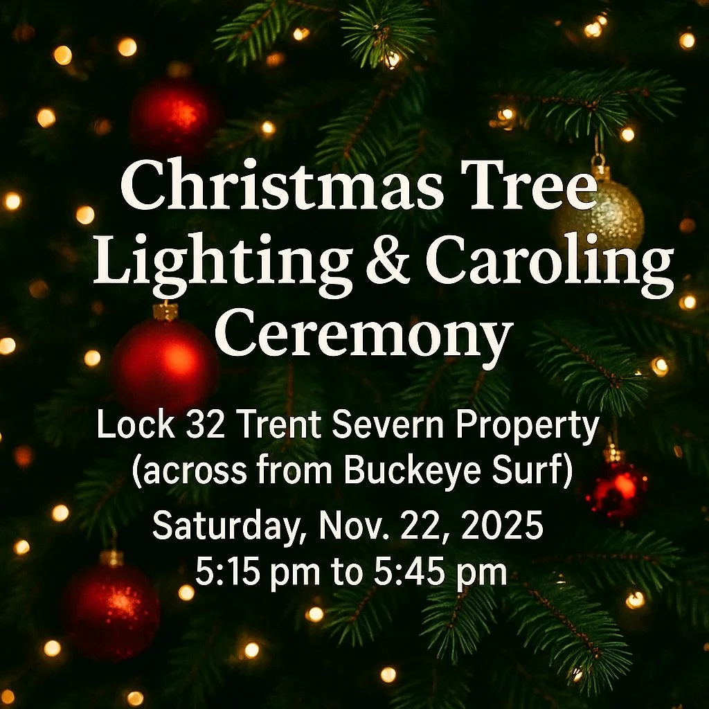 ✨🎄 Join us for a magical start to the season! 🎄✨
Gather with friends, family, and neighbours as we light up the Christmas tree at Lock 32 and sing a few classic carols together. It&rsquo;s the perfect way to kick off the holiday spirit in Bobcaygeo