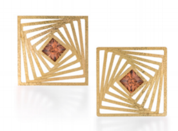 Stripes project by Gregore-18 karat gold, zircon